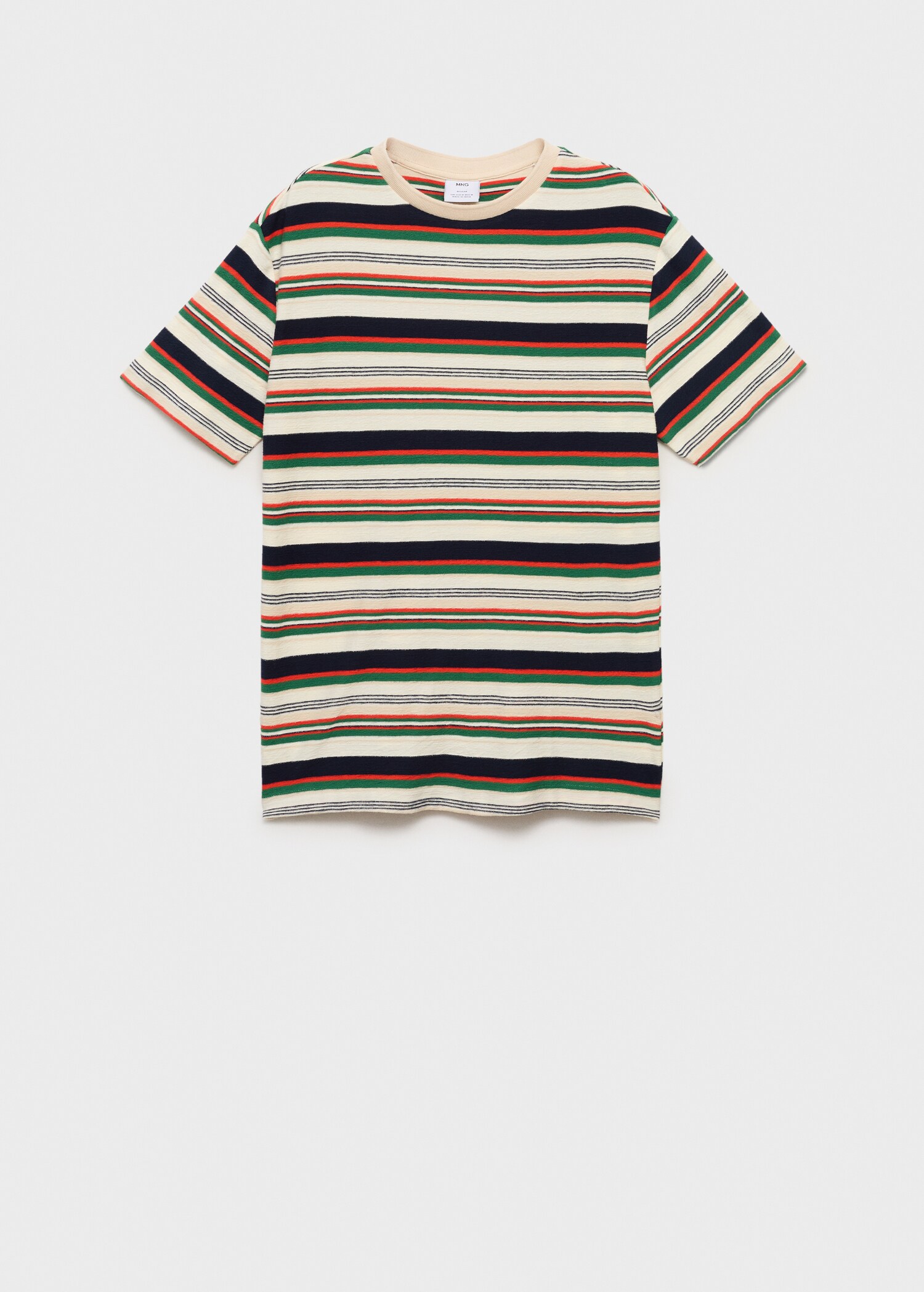 100% cotton regular-fit striped t-shirt - Article without model
