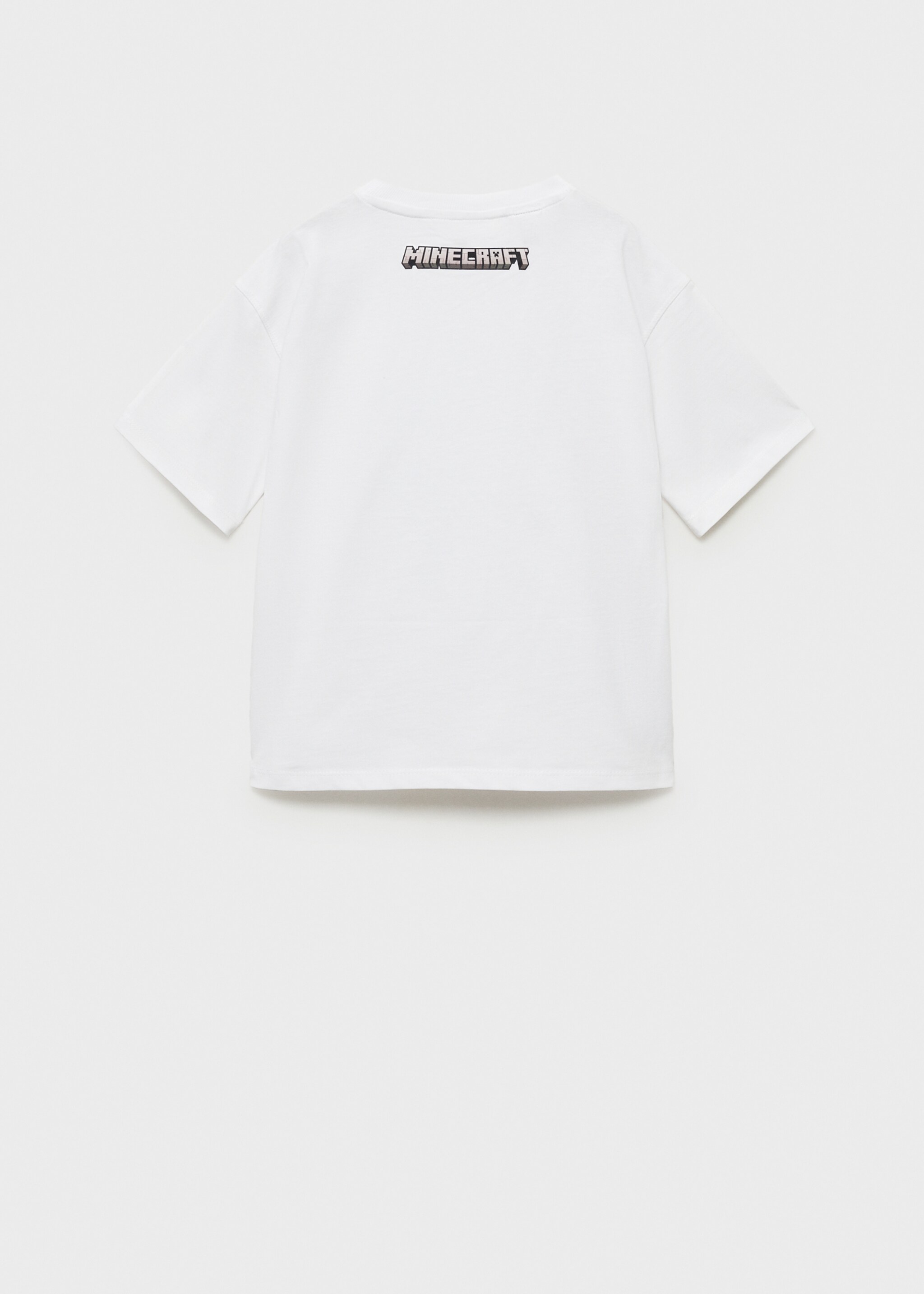 Minecraft cotton t-shirt - Reverse of the article, Off White. Ref: 87005947-00.