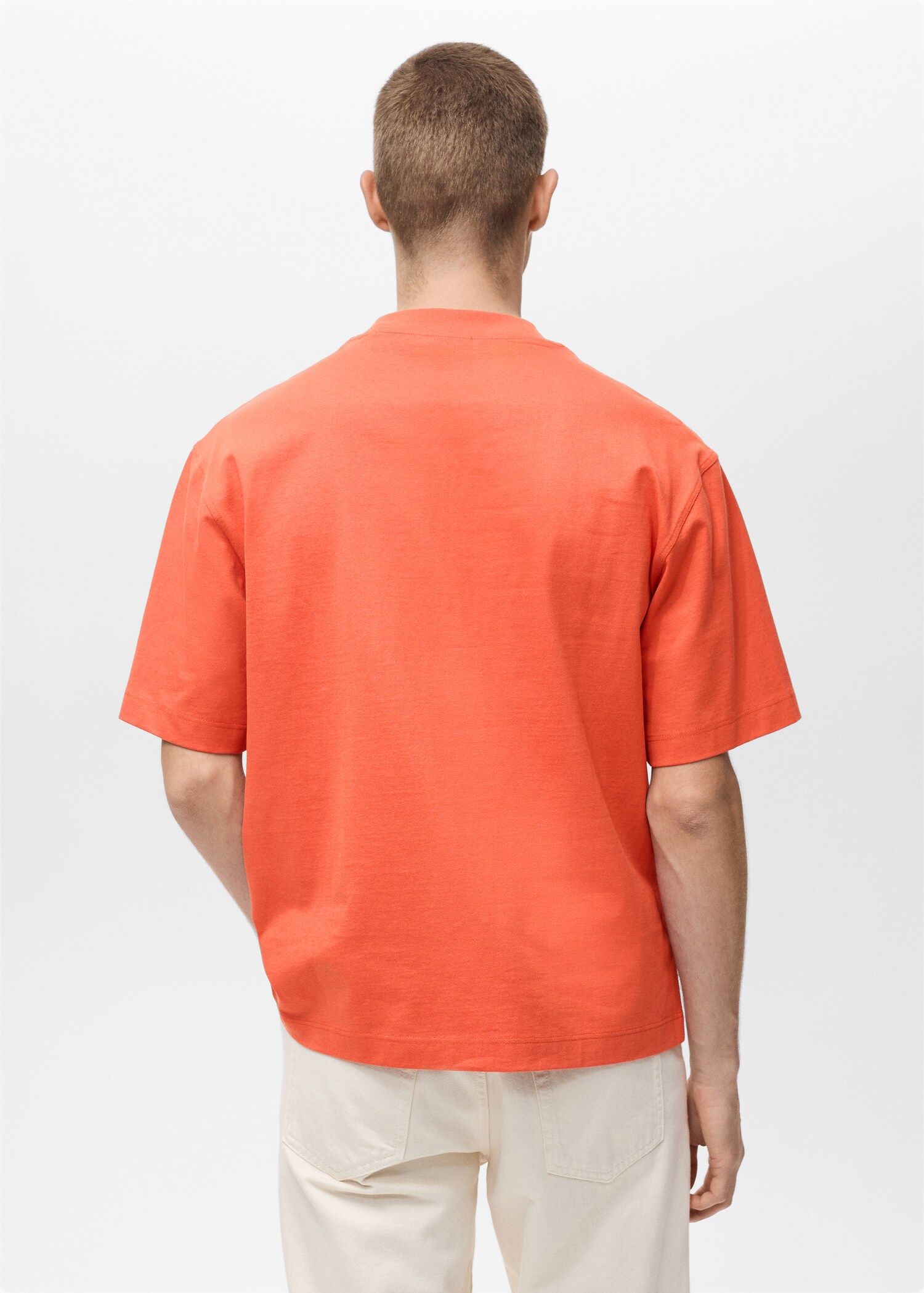 T-shirt 100% cotton boxy fit pocket - Reverse of the article