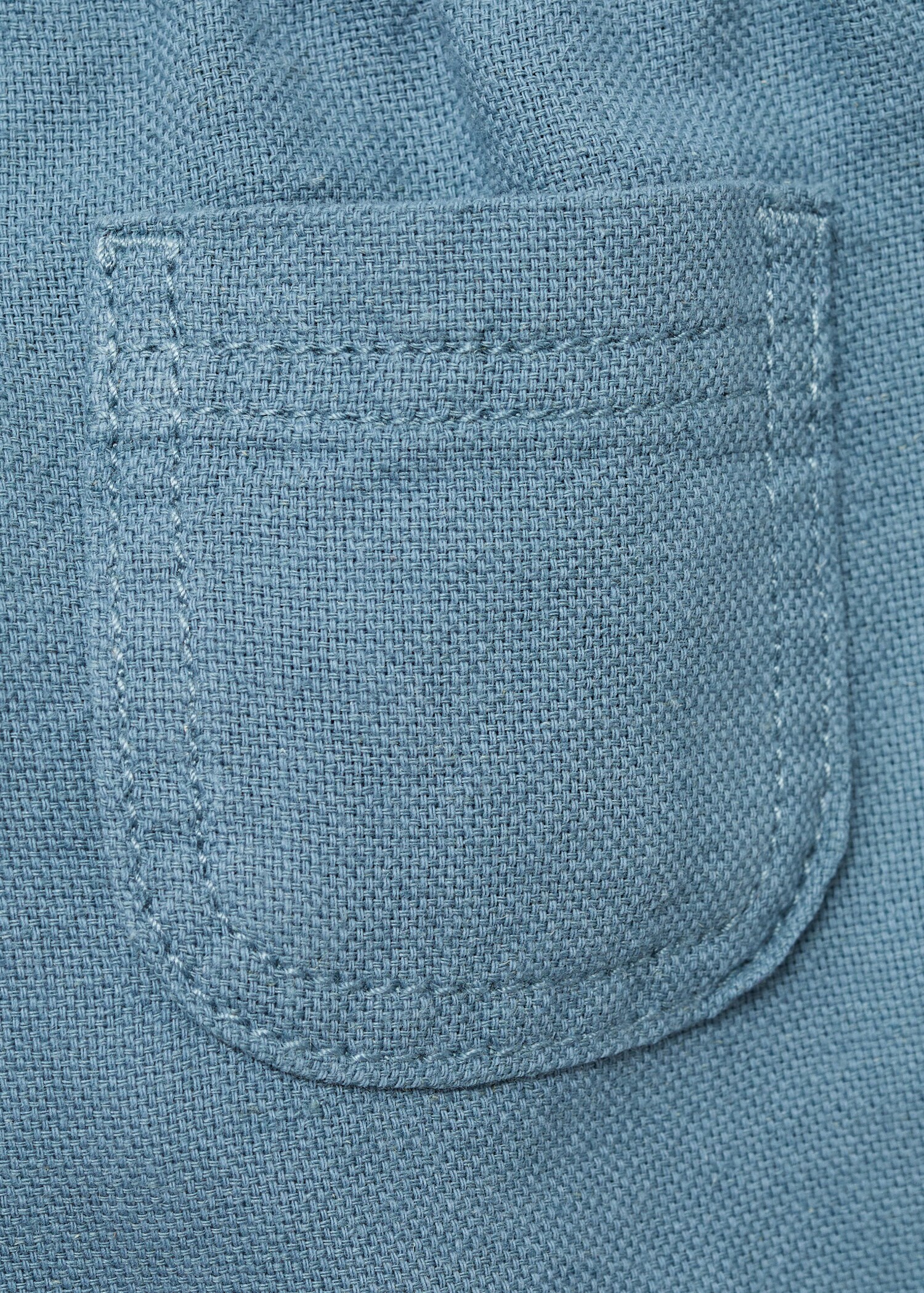 Linen and cotton shorts - Details of the article 0