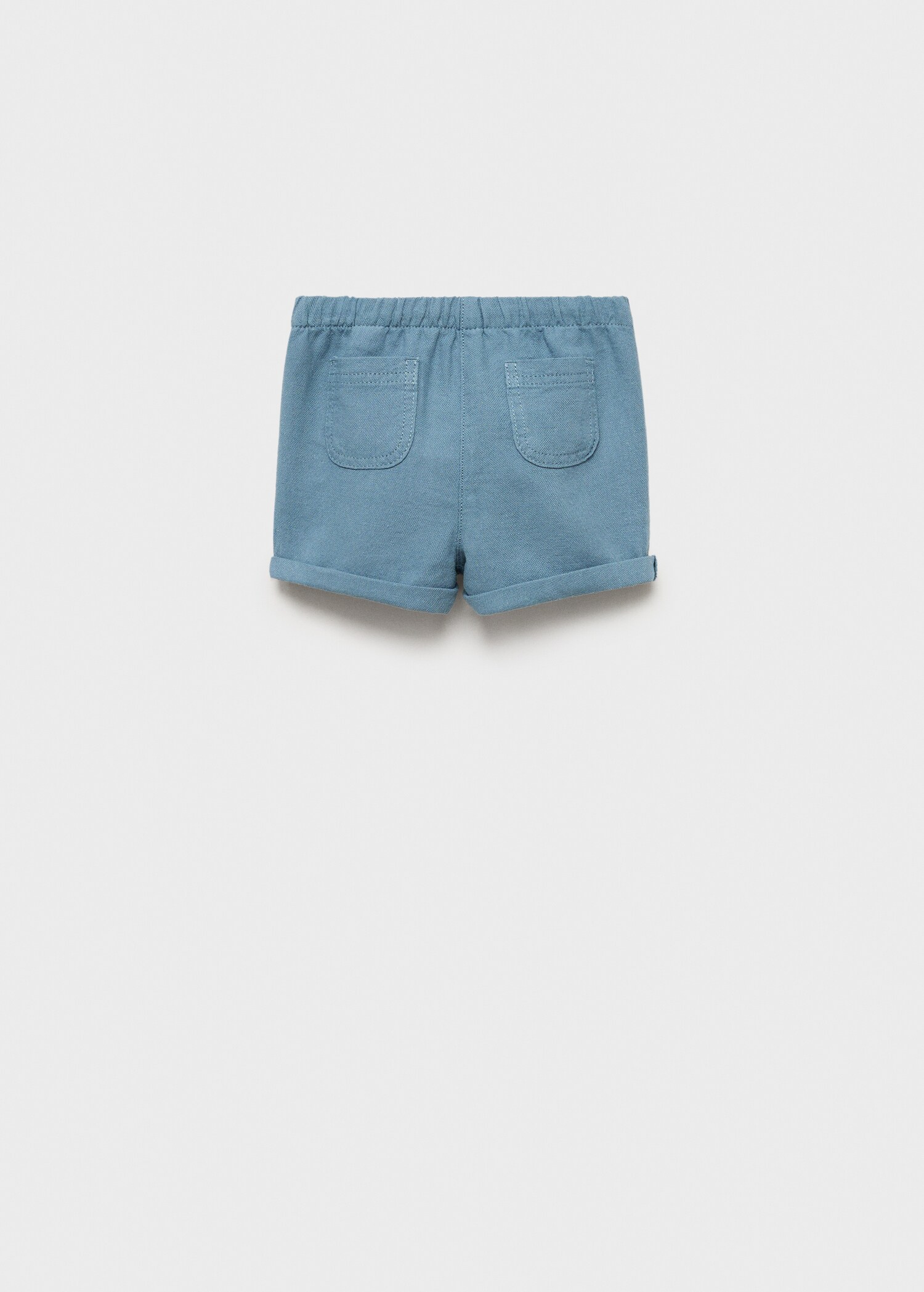 Linen and cotton shorts - Reverse of the article
