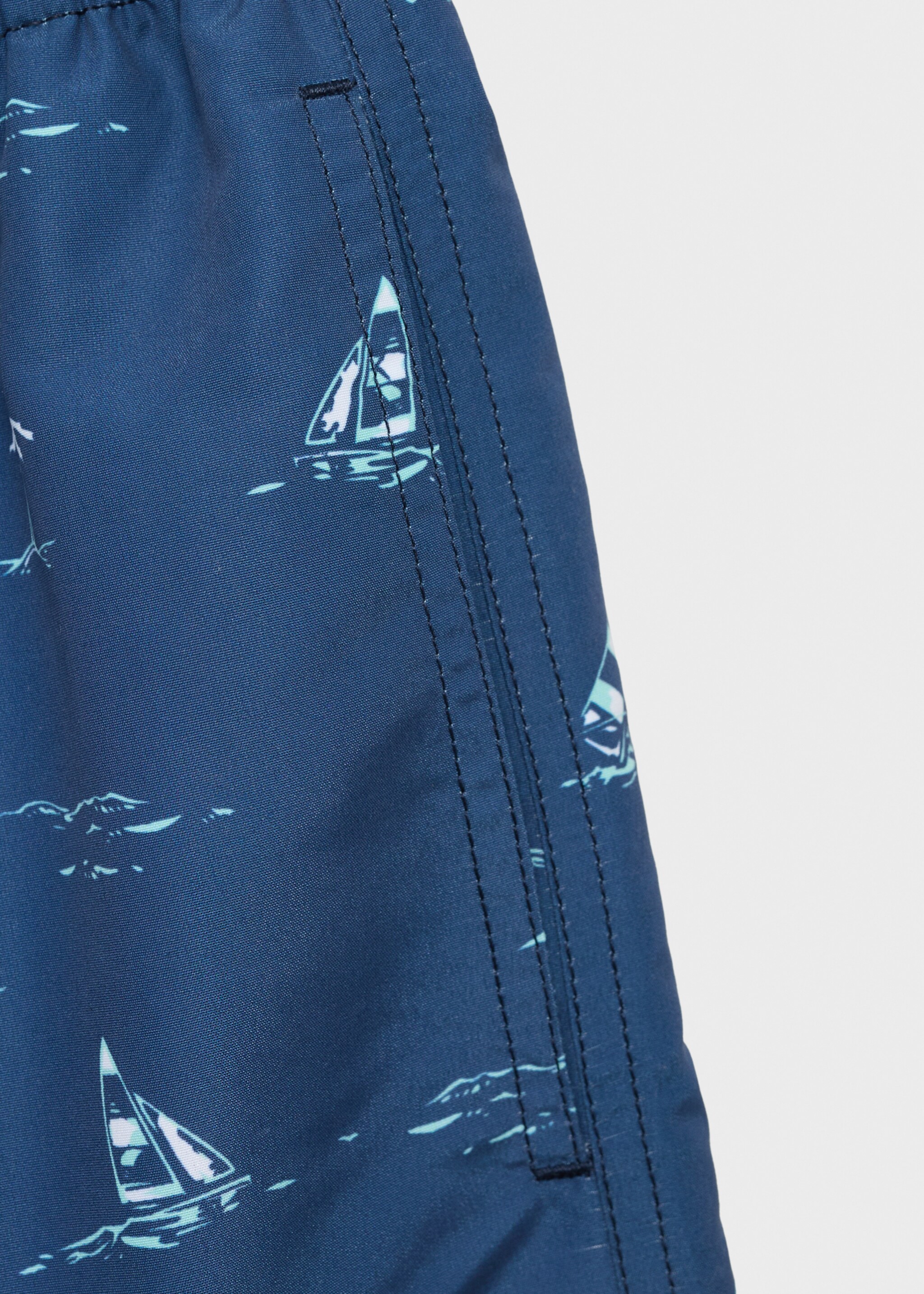Maillot de bain imprimé palmiers - Détail de l'article 8, Bleu. Ref: 87005959-00.