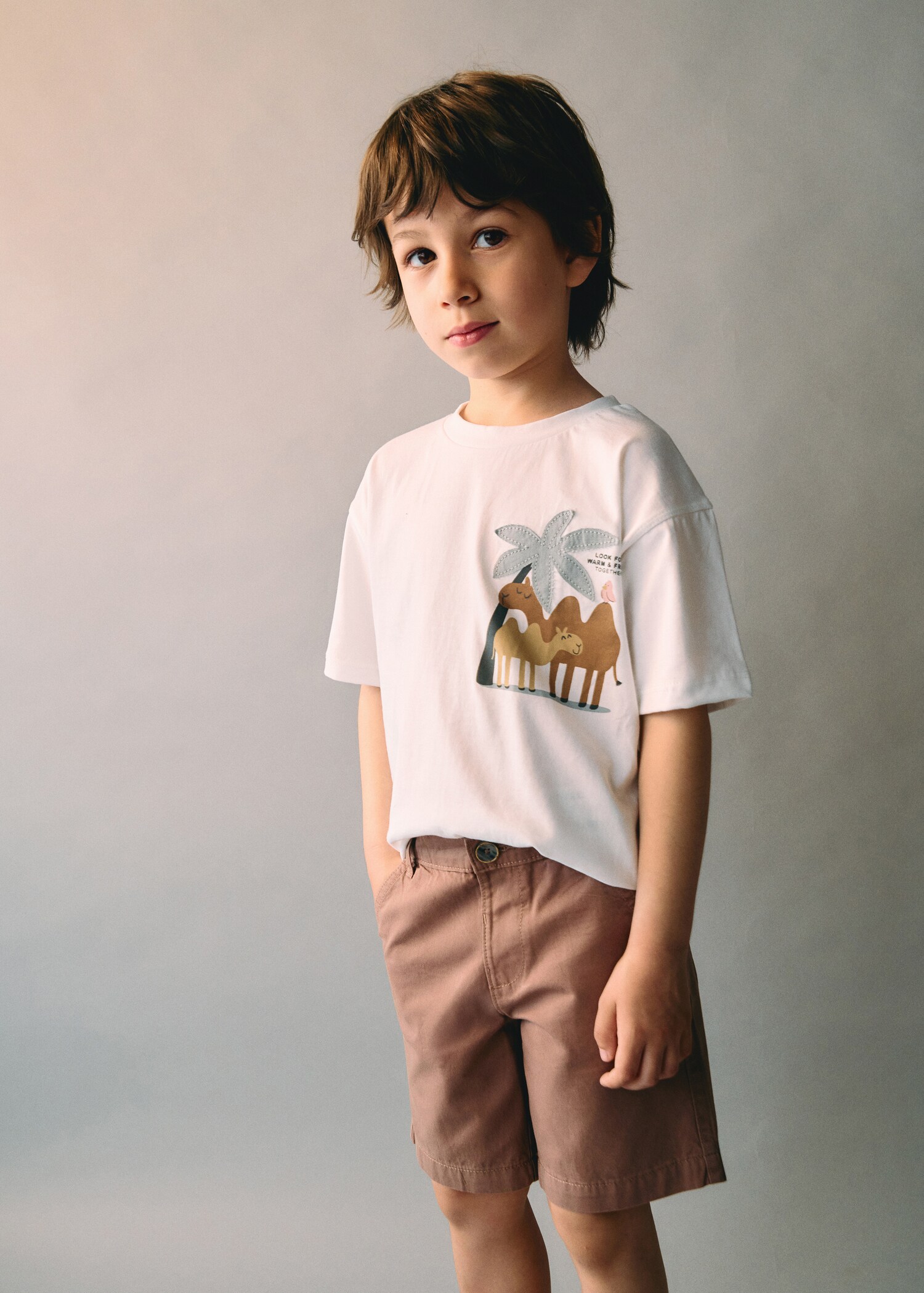 Samarreta barreja cotó estampada - Detall de l'article 5