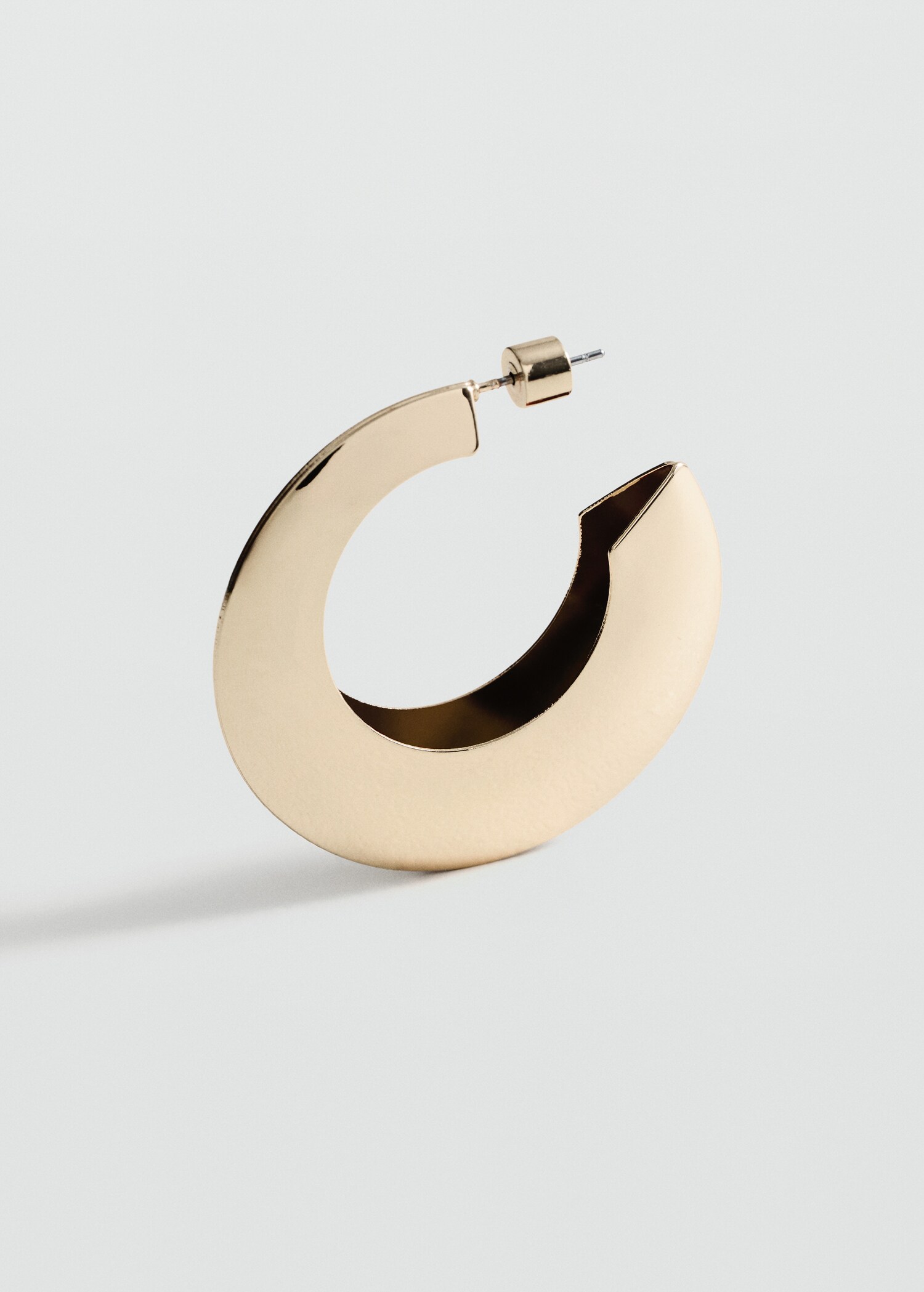 Wide hoop earrings - Medium plane