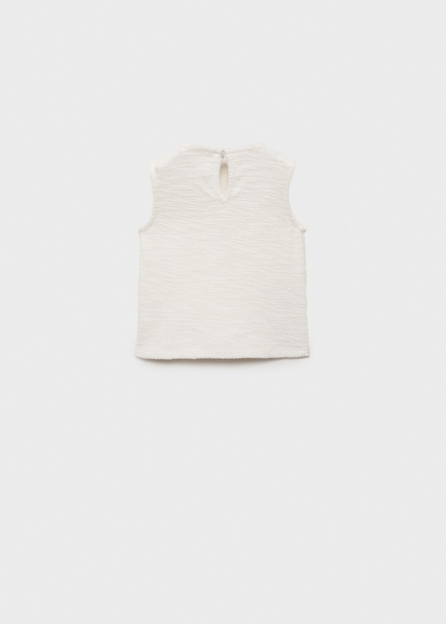 Camiseta abertura tweed - Reverso del artículo