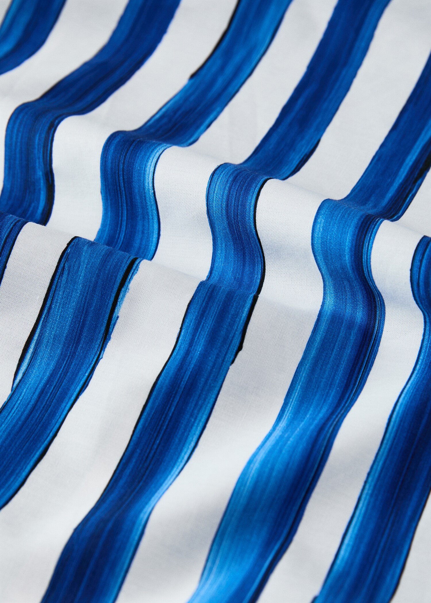 Povlak na přikrývku z bavlněného perkálu s akvarelovými proužky, na postel 150/160 cm - Detail zboží 1