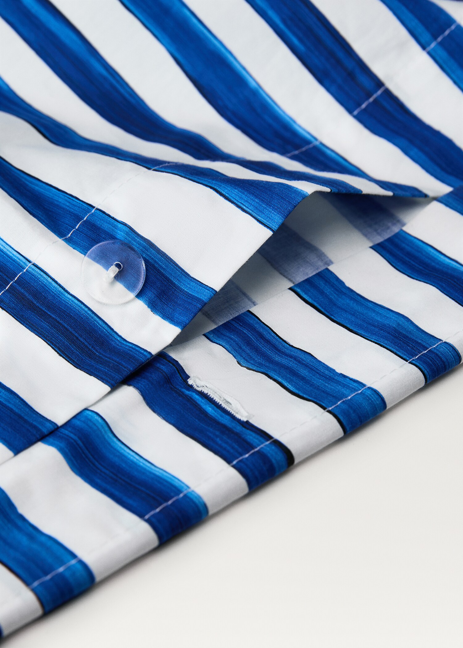 Povlak na přikrývku z bavlněného perkálu s akvarelovými proužky, na postel 150/160 cm - Detail zboží 3