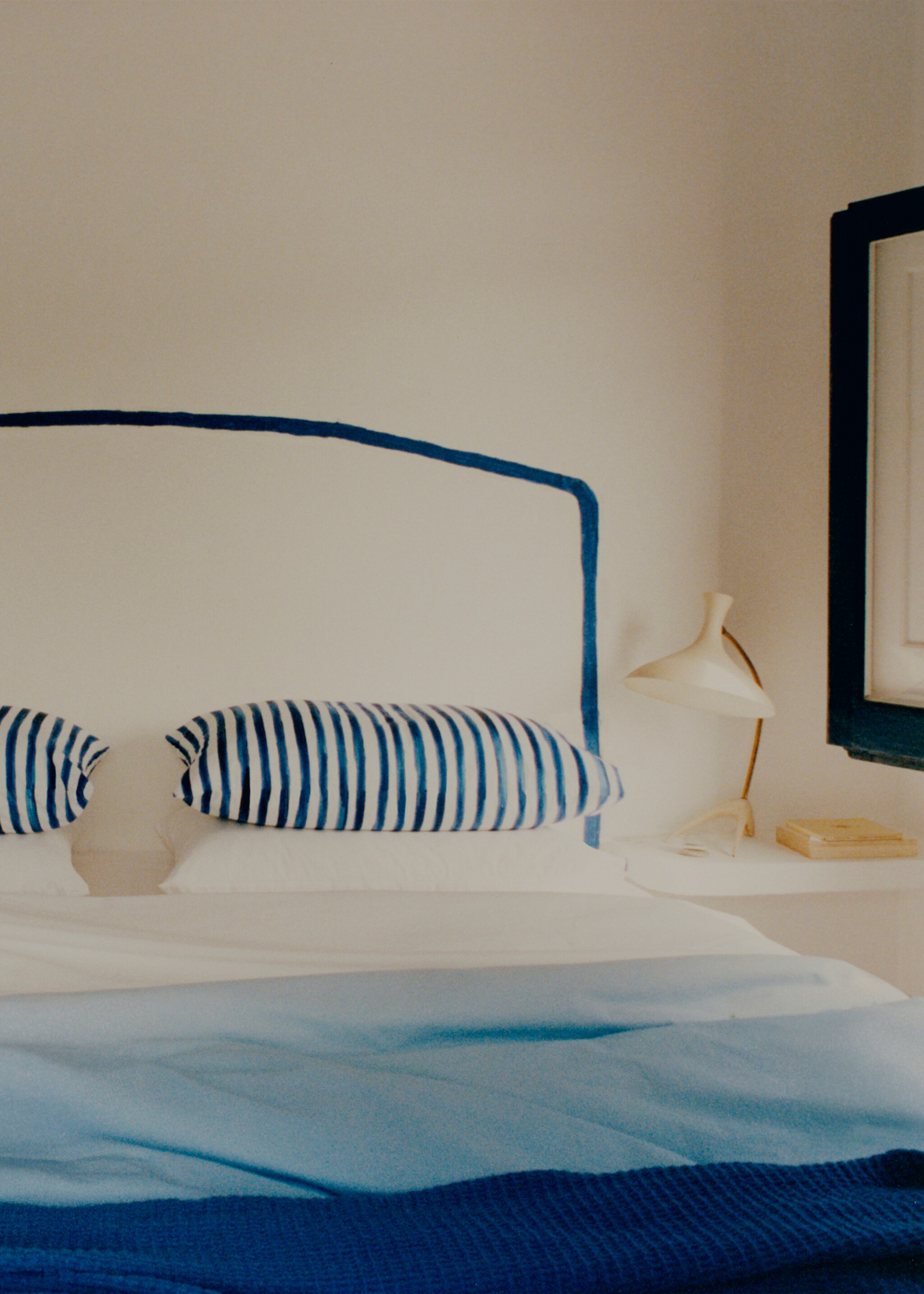 Povlak na přikrývku tie dye bavlněný perkál, na postel 150/160 cm - Detail zboží 6, Modrá. Ref: 87005998-00.