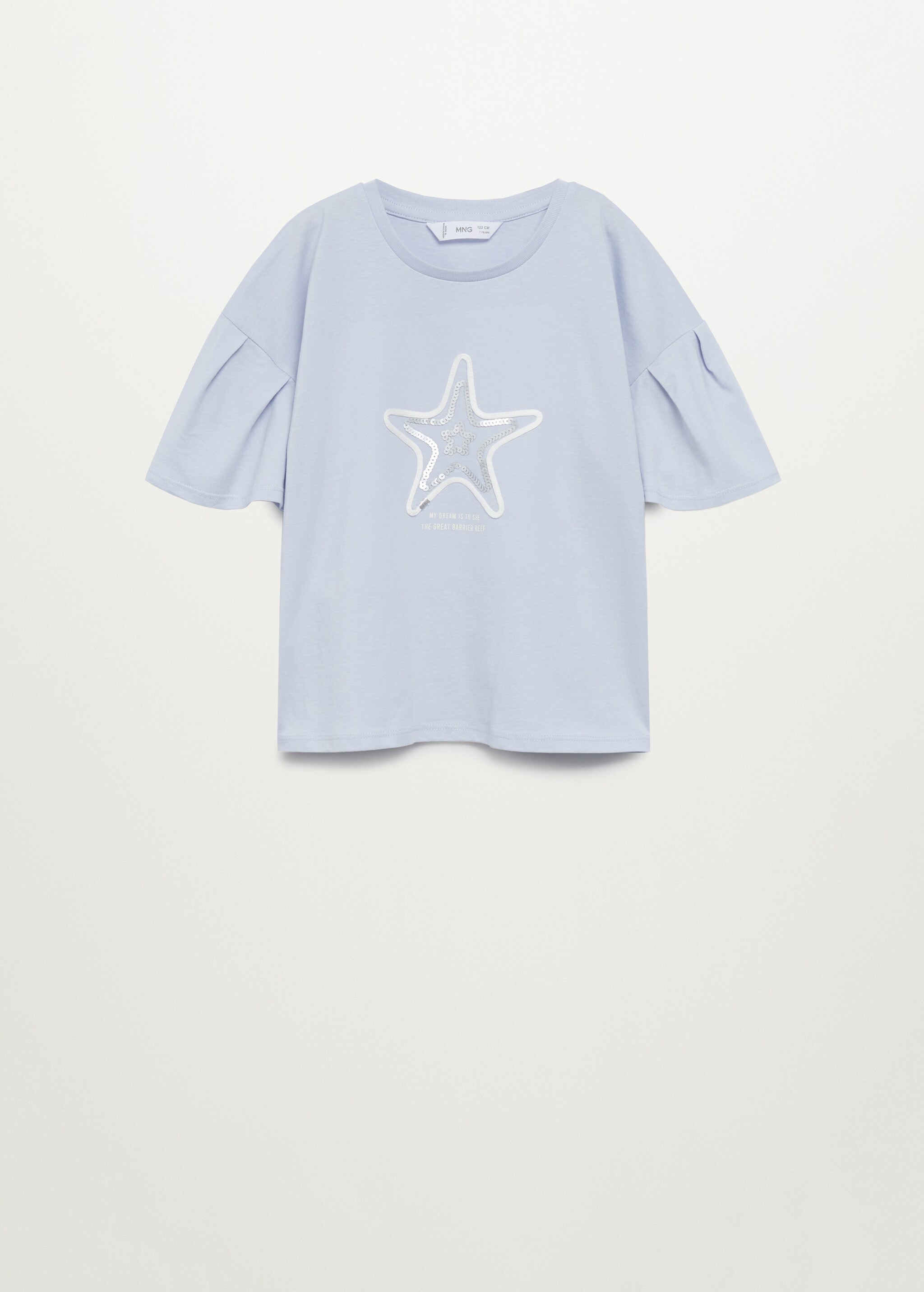 Camiseta algodón orgánico lentejuelas - Artículo sin modelo