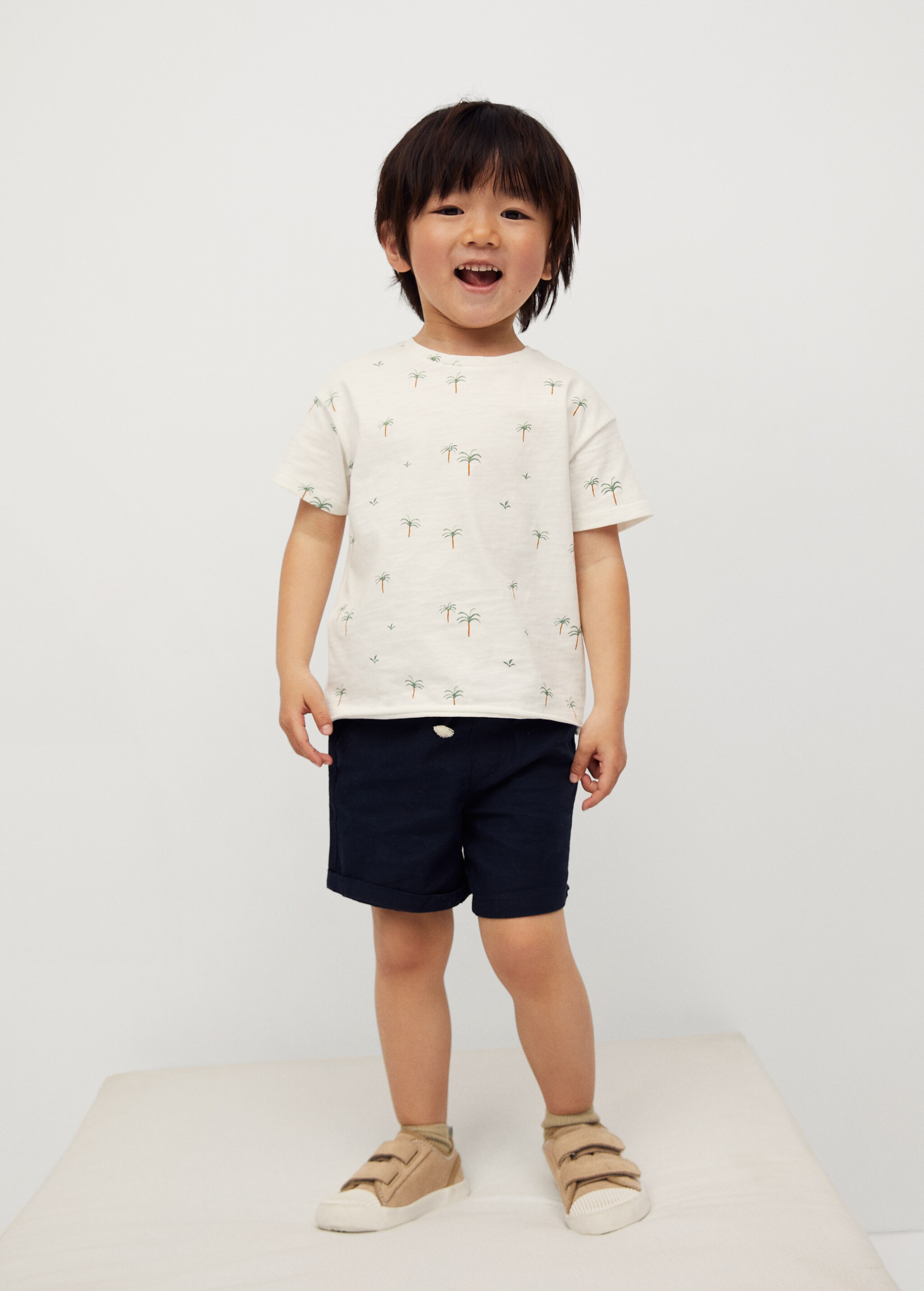 Camiseta algodón orgánico estampada - Plano medio