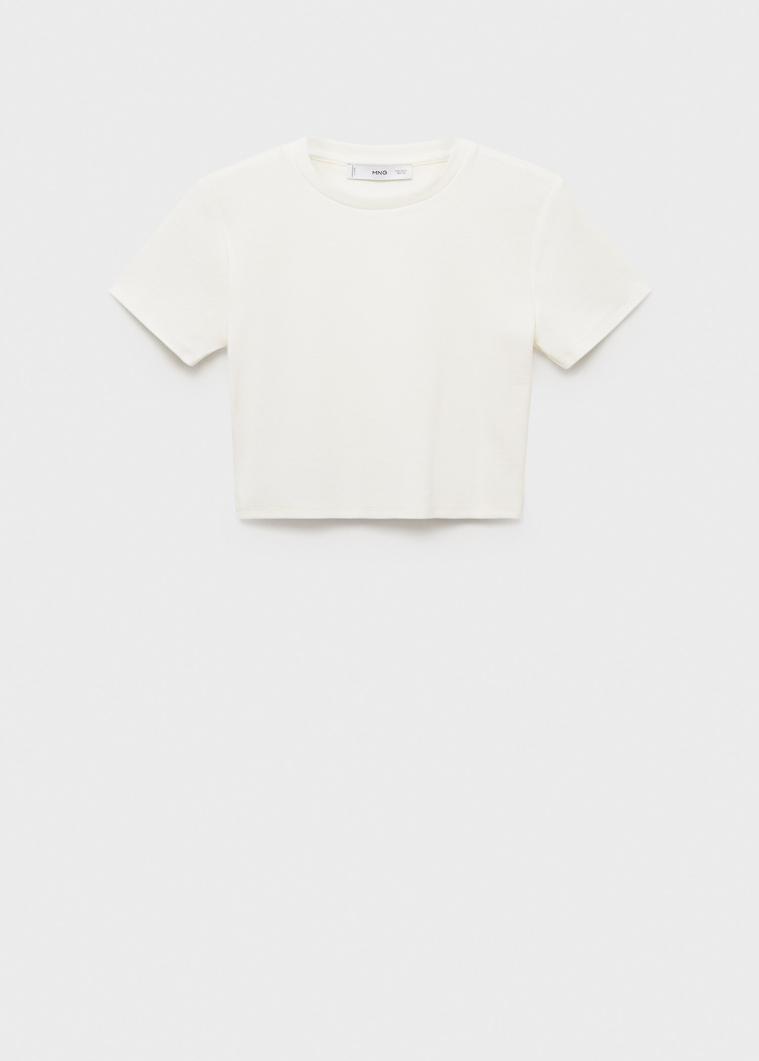 Fitted cropped t-shirt - Article without model