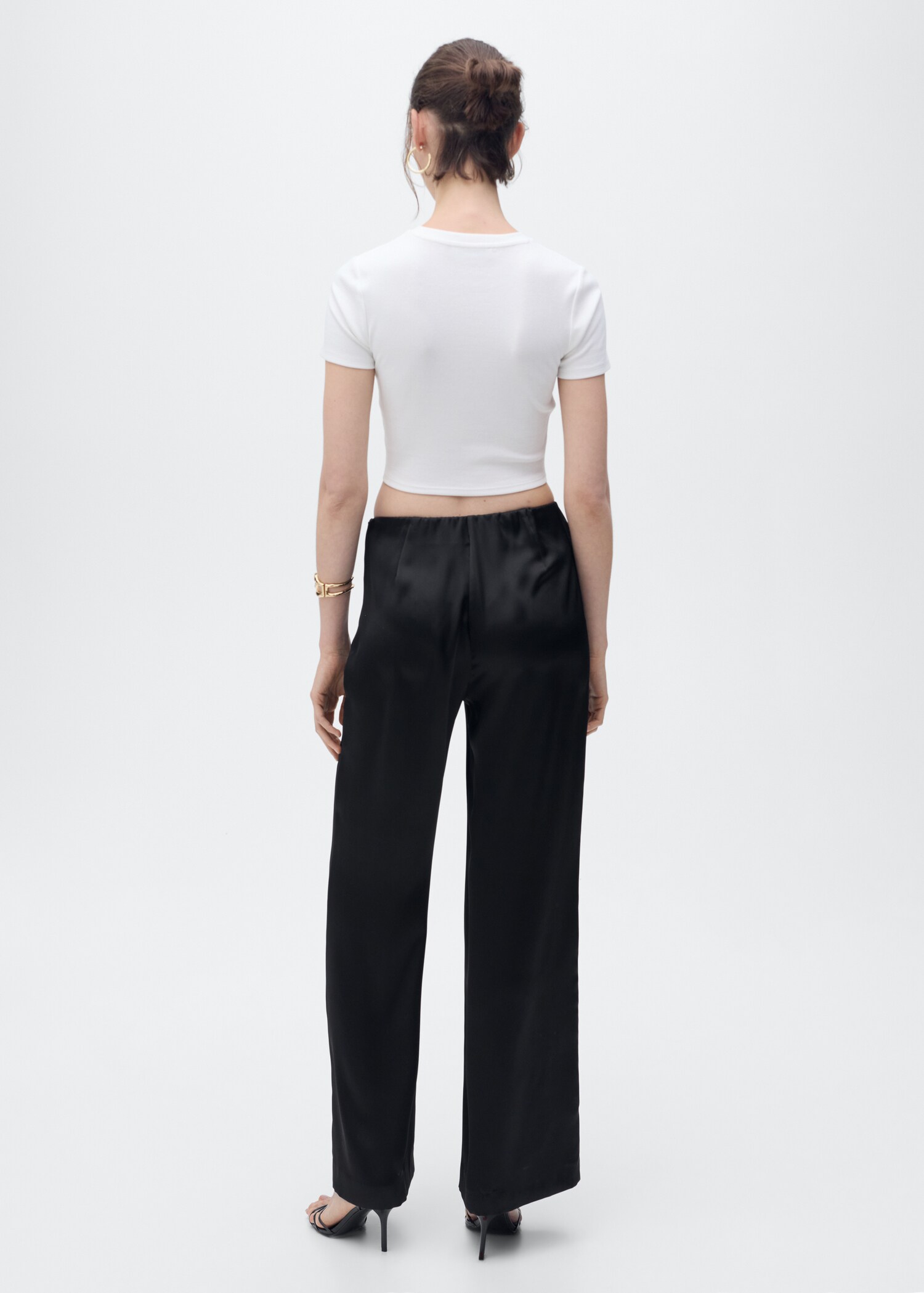 Fitted cropped t-shirt - Reverse of the article