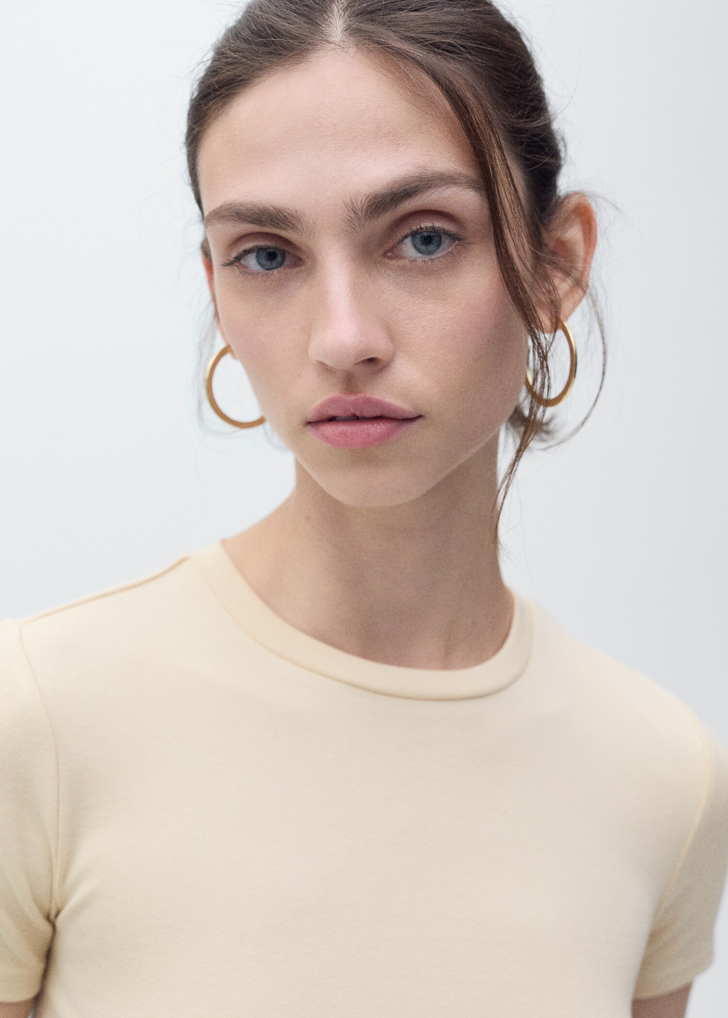 Fitted cropped t-shirt - Details of the article 1