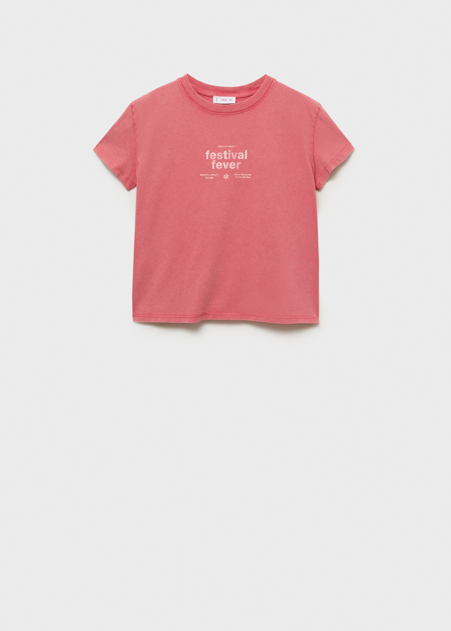 Printed cotton-blend t-shirt - Article without model