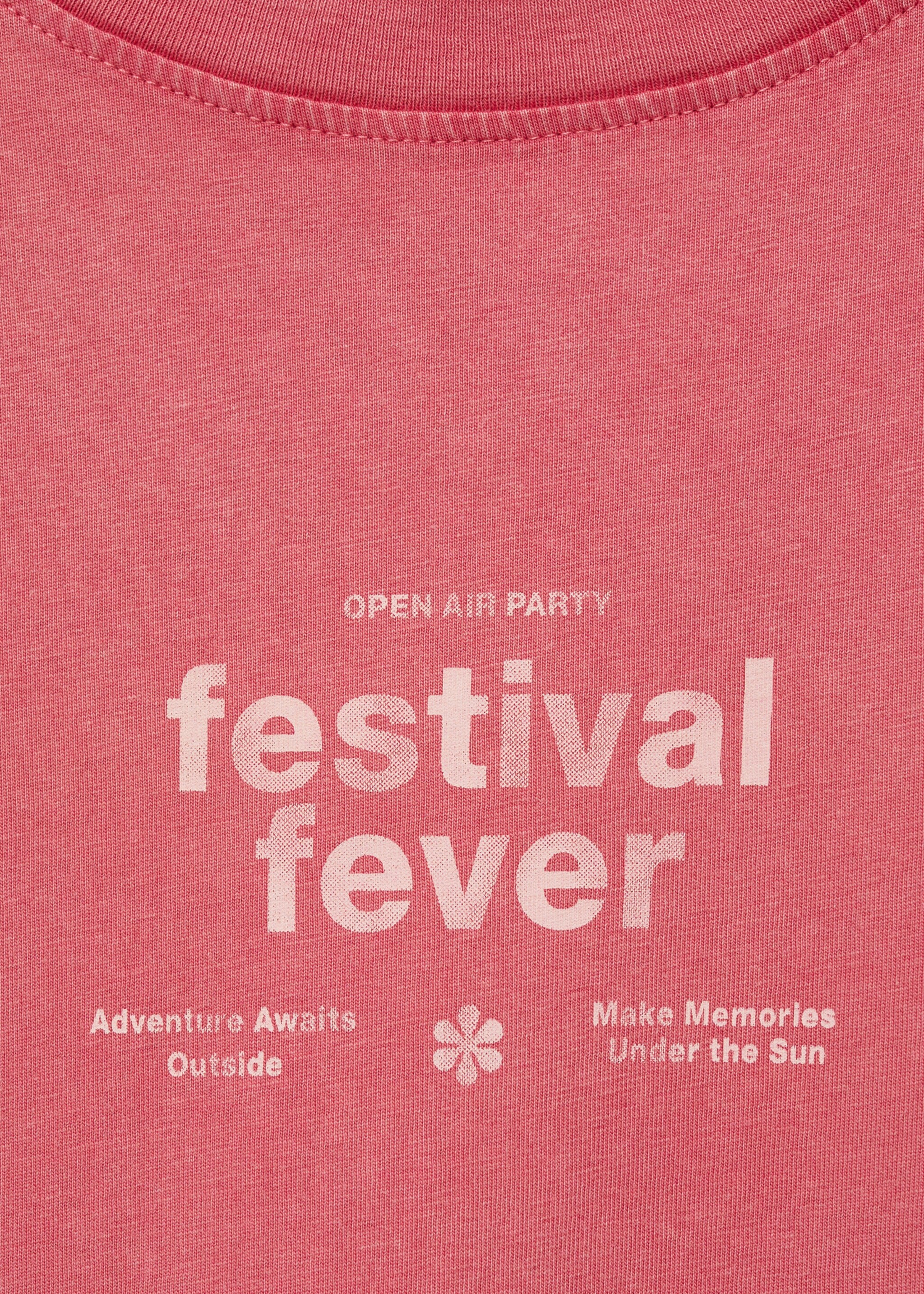 Printed cotton-blend t-shirt - Details of the article 8, Pastel Pink. Ref: 87006347-00.