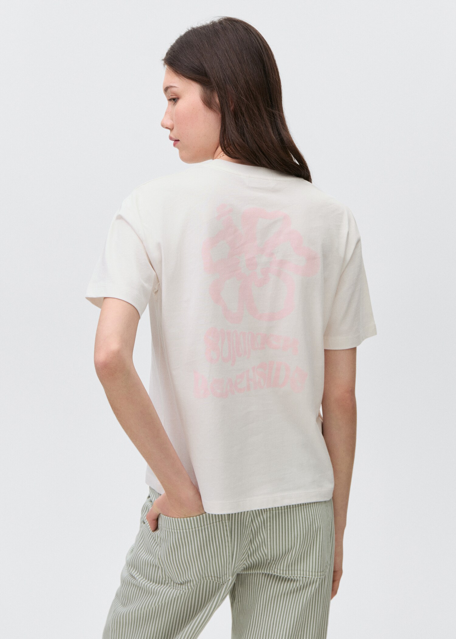 Camiseta algodón estampada - Reverso del artículo