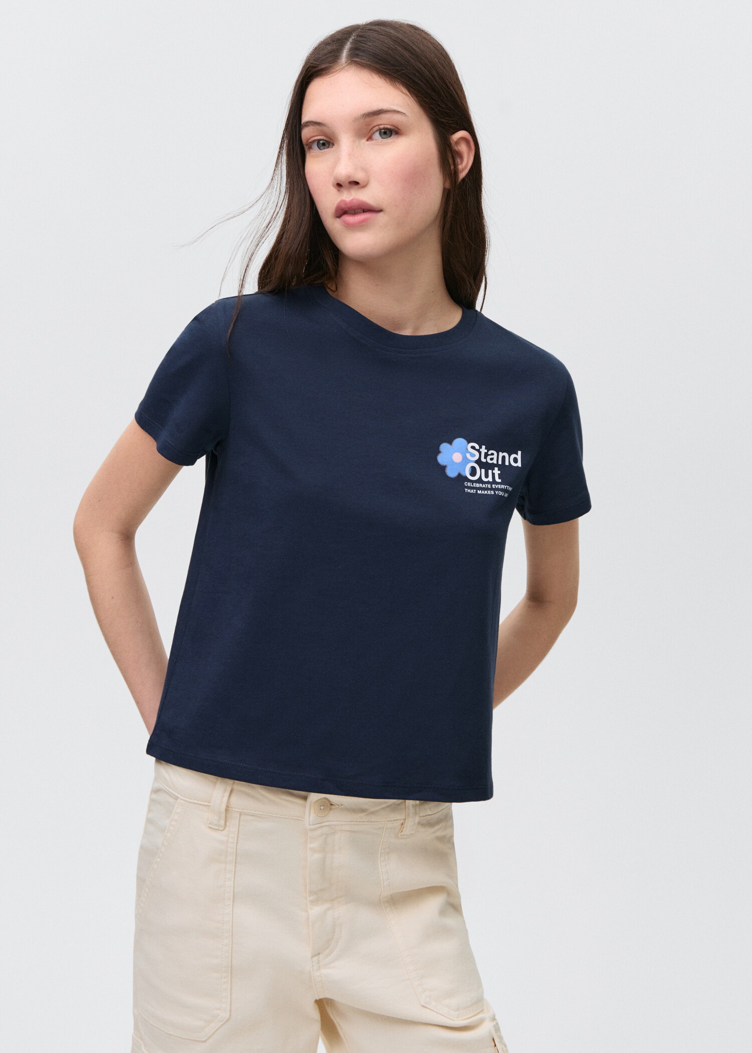 Short-sleeved printed t-shirt - Medium plane