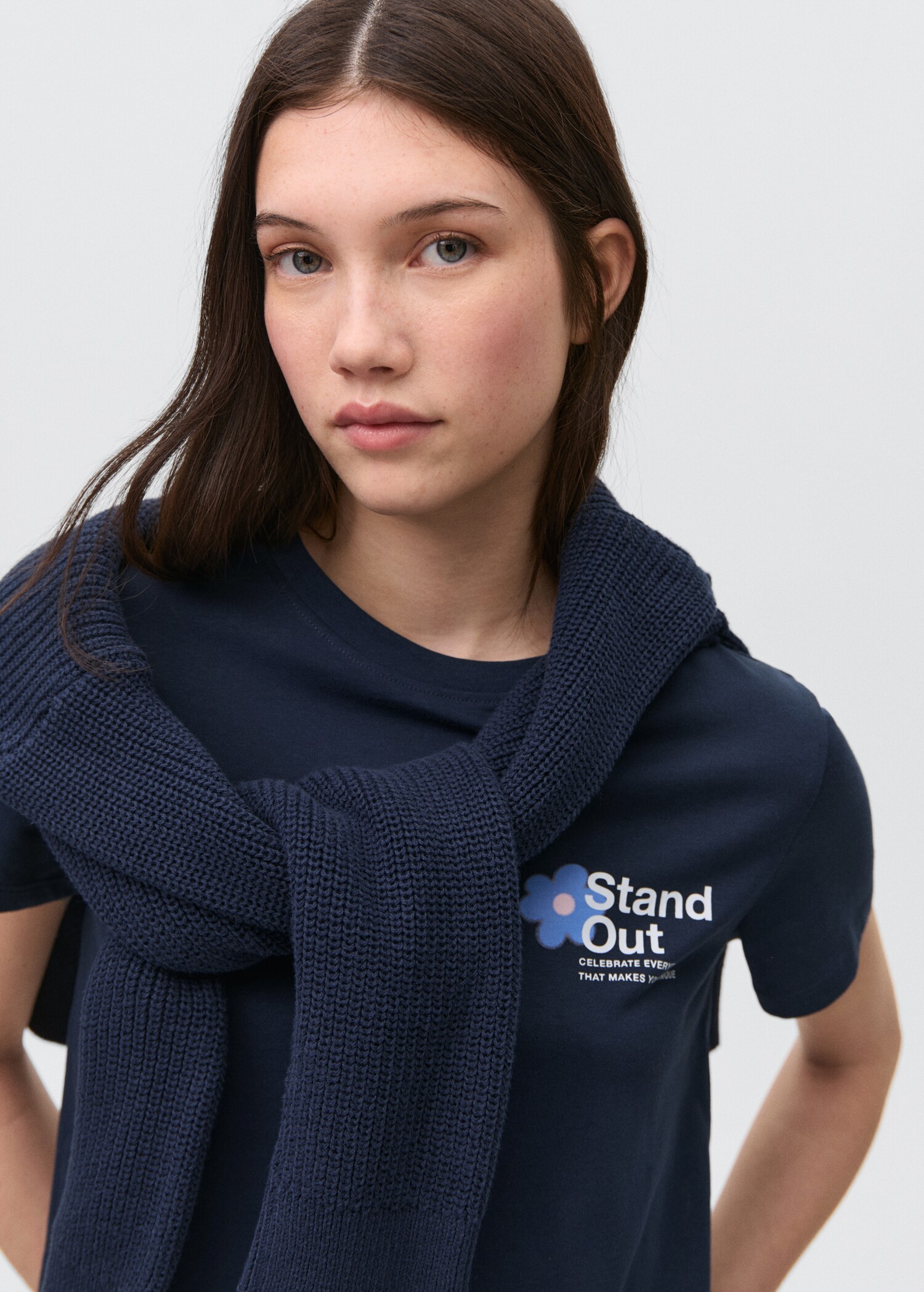 Short-sleeved printed t-shirt - Details of the article 1