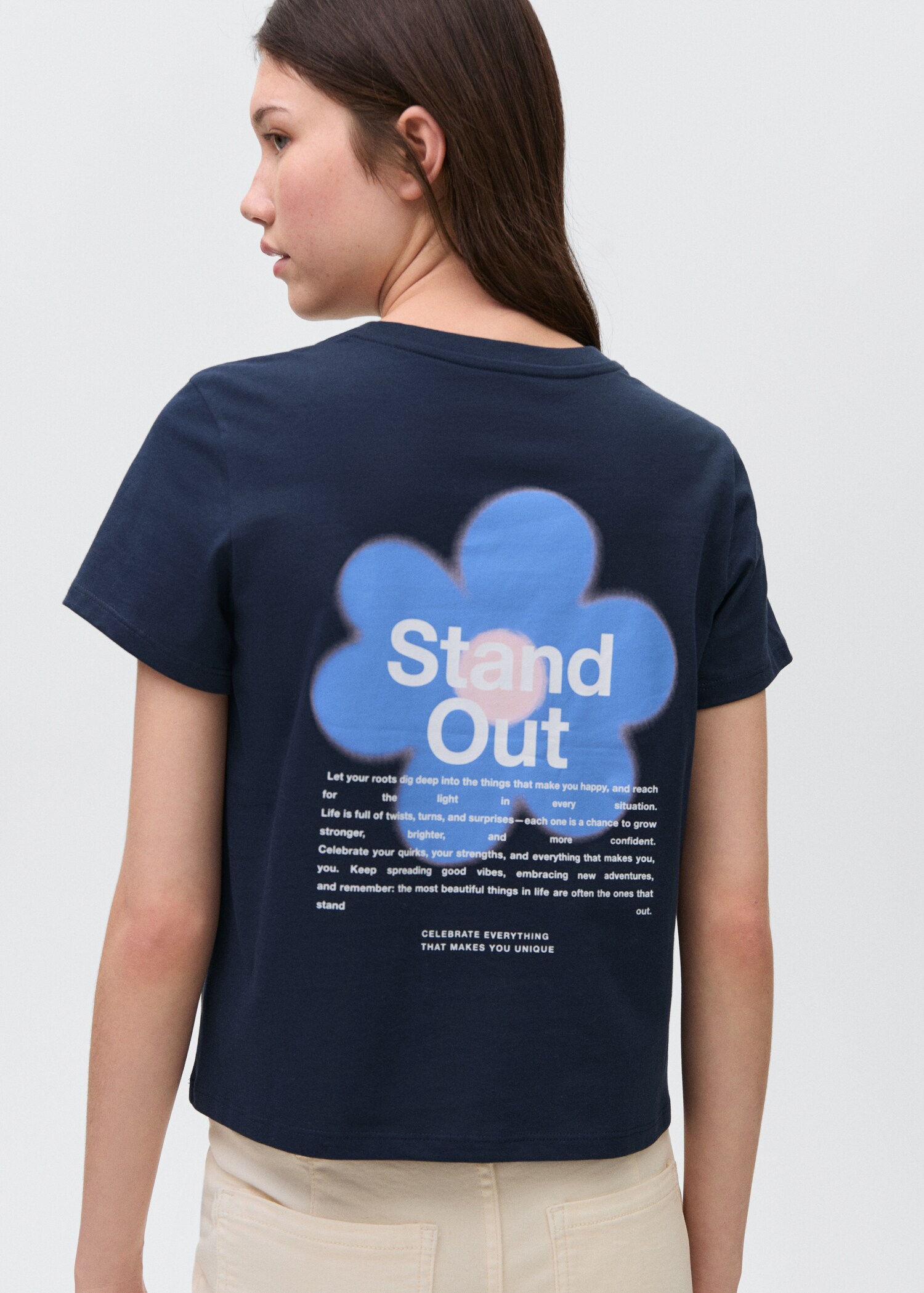 Short-sleeved printed t-shirt - Reverse of the article