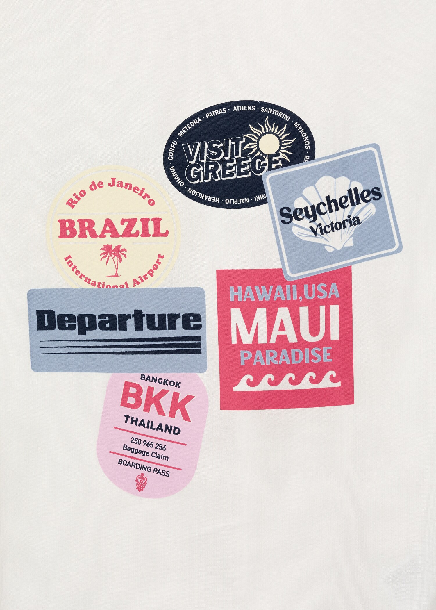 Printed cotton-blend T-shirt - Details of the article 0