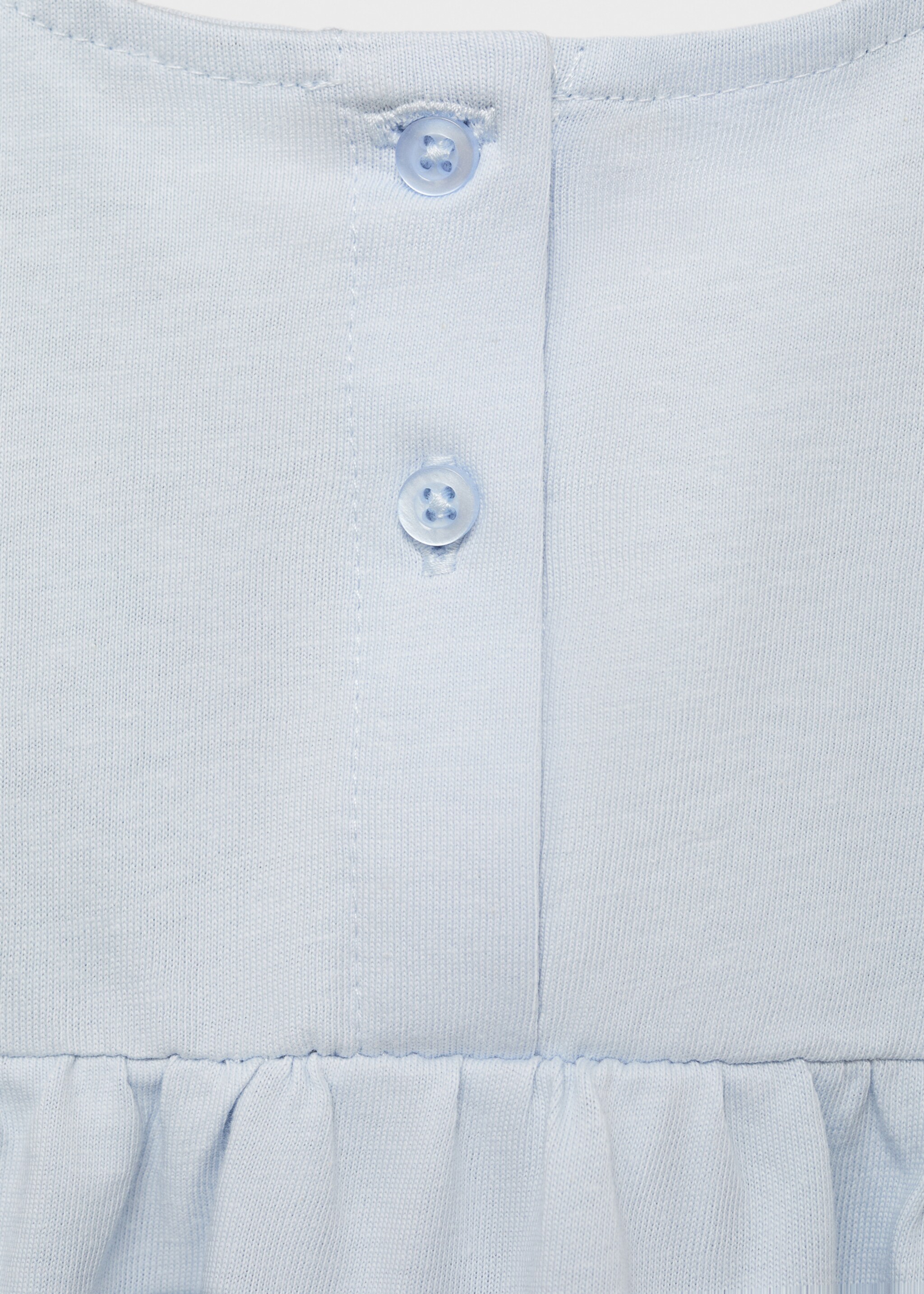 Openwork details T-shirt - Details of the article 0, Sky Blue. Ref: 87006358-00.