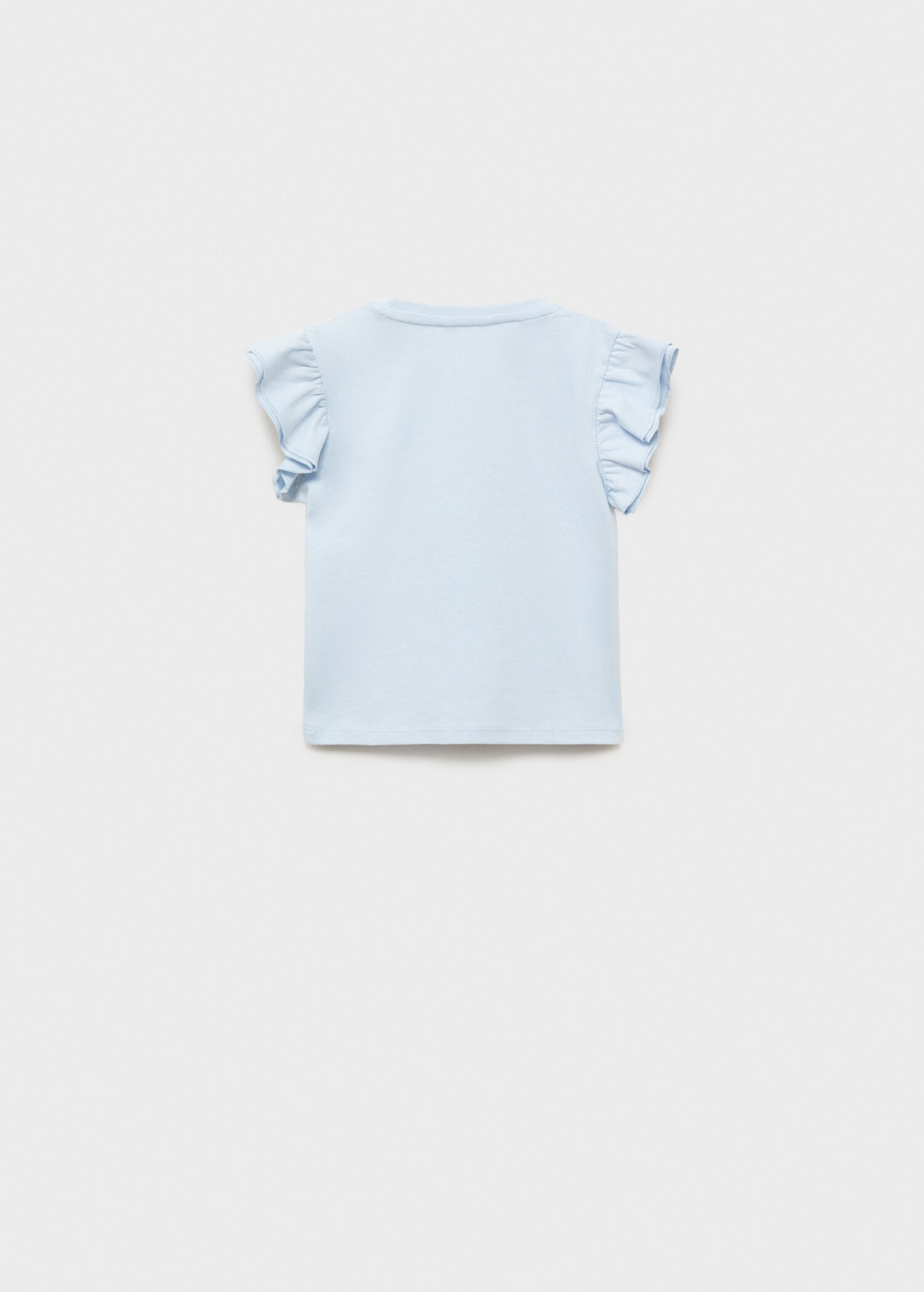 Besticktes T-Shirt mit Volants - Rückseite des Artikels