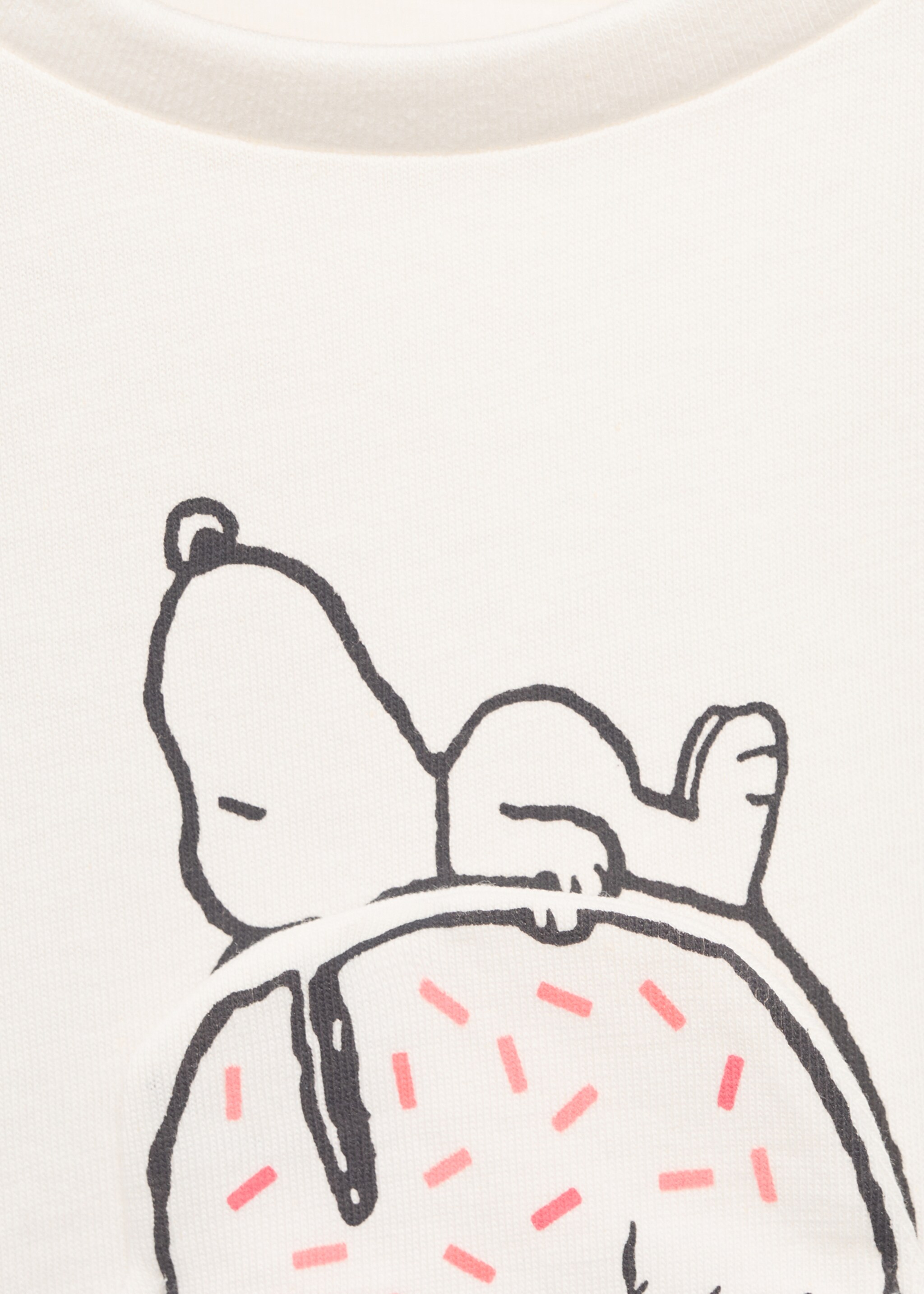 T-shirt imprimé Snoopy - Détail de l'article 0, Blanc cassé. Ref: 87006364-00.