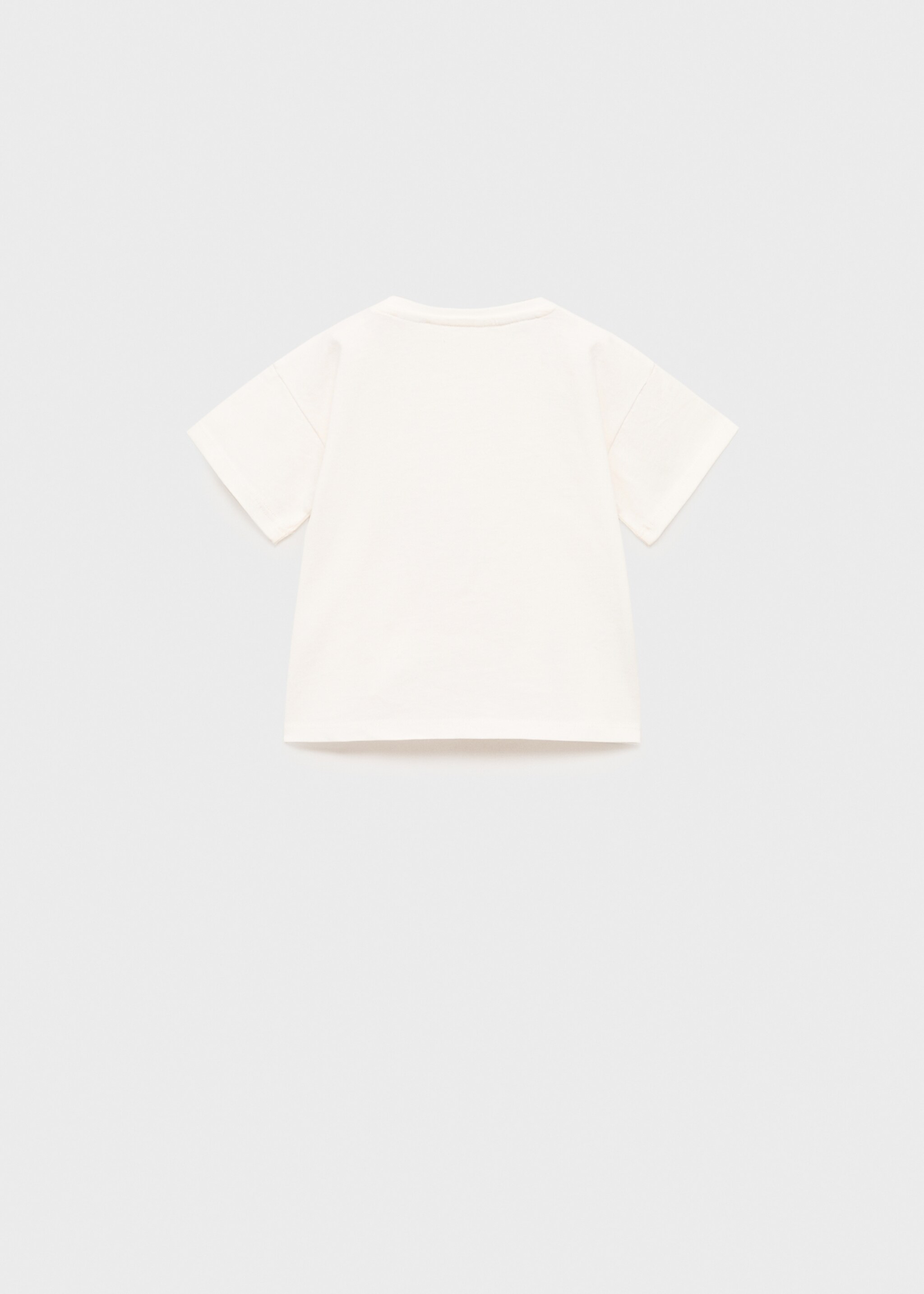 T-shirt imprimé Snoopy - Verso de l’article, Blanc cassé. Ref: 87006364-00.