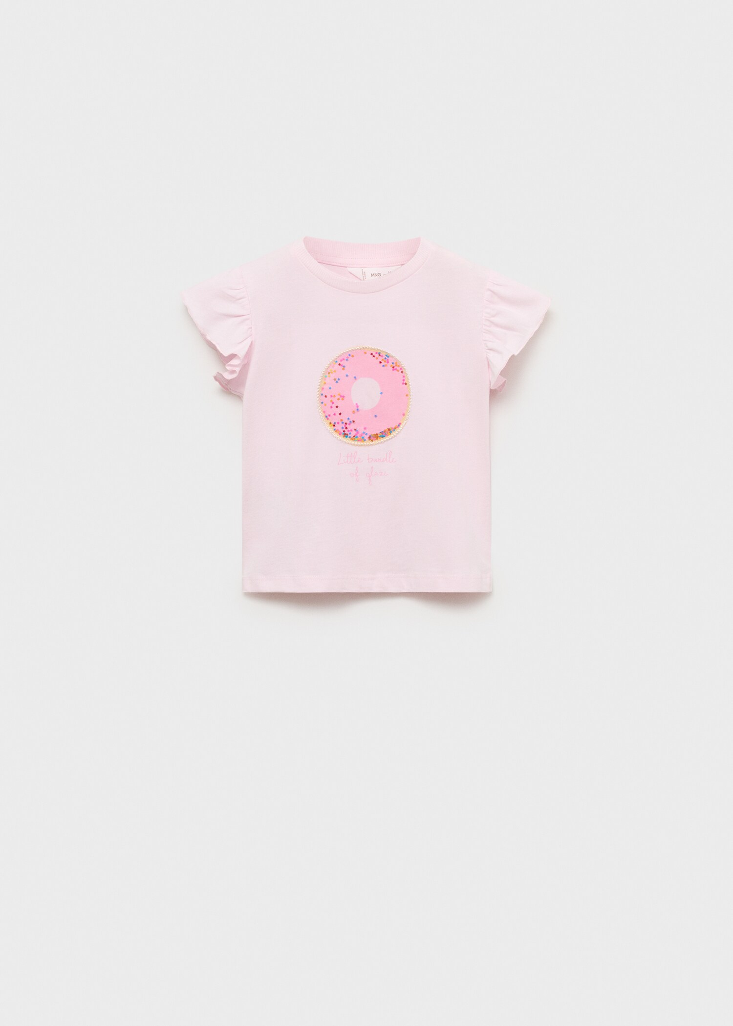 Μπλουζάκι με τύπωμα και πούλιες - Προϊόν χωρίς μοντέλο