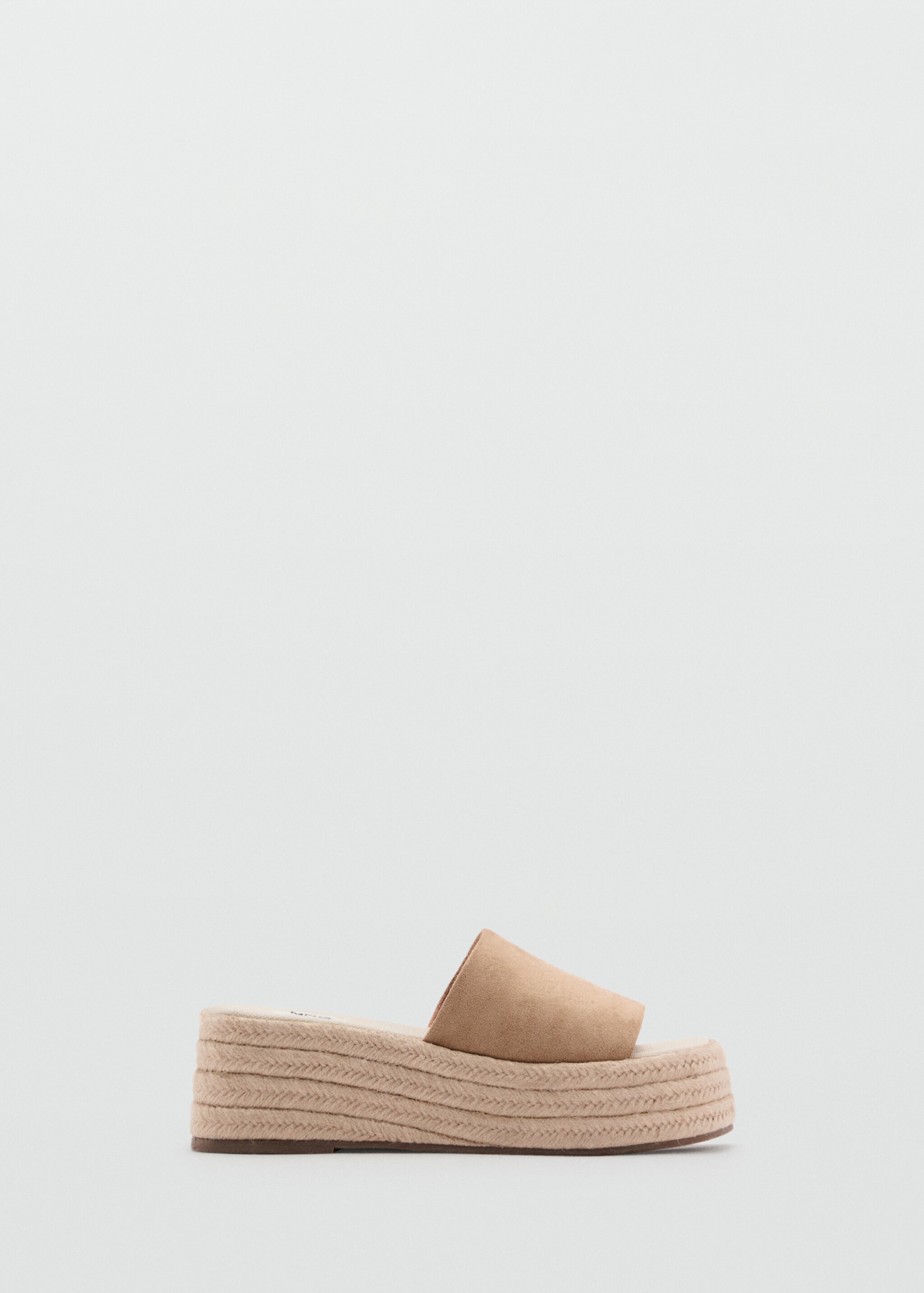 Sandales plateforme - Article sans modèle, Marron moyen. Ref: 87006372-00.