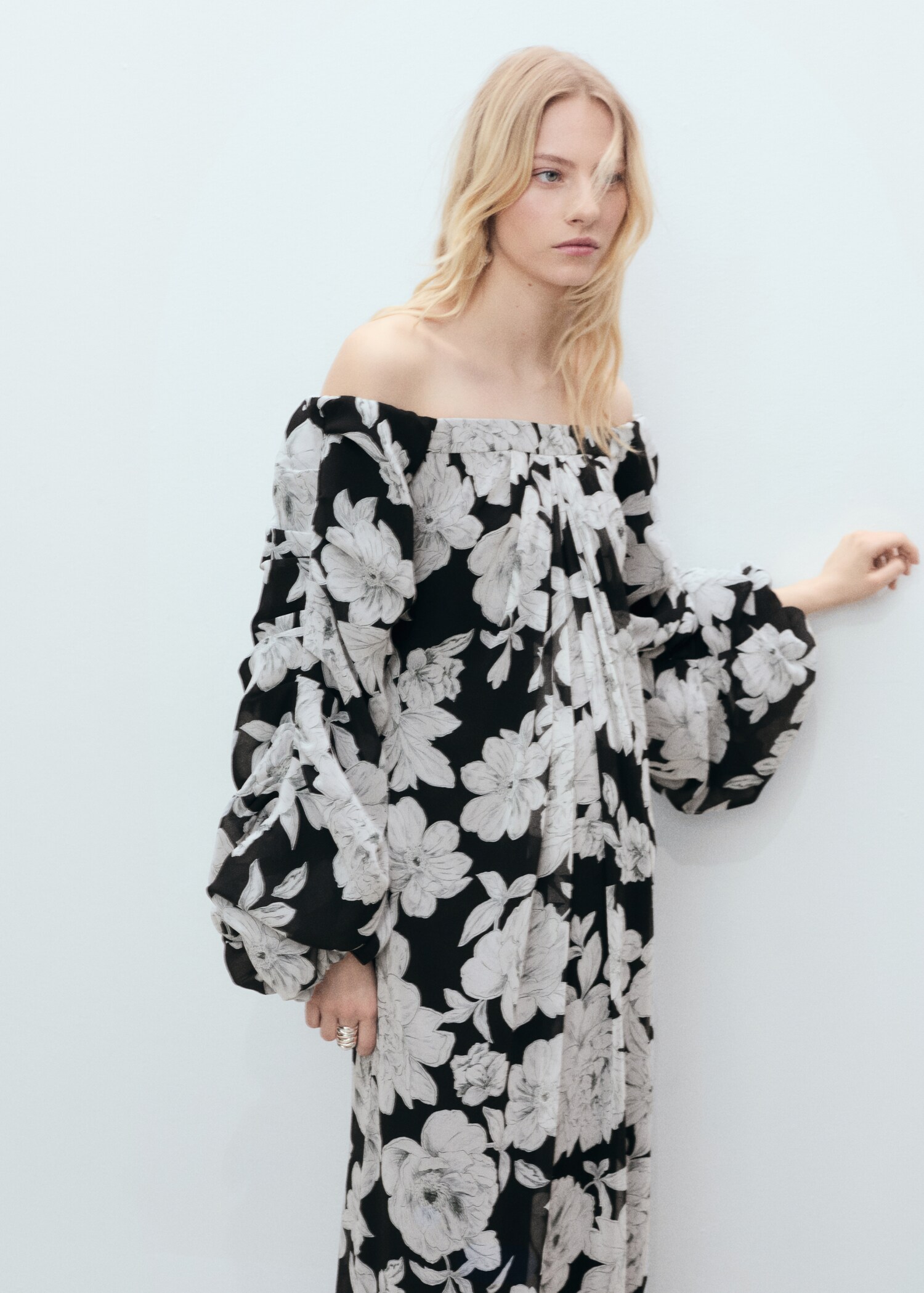 Strapless floral dress - Medium plane