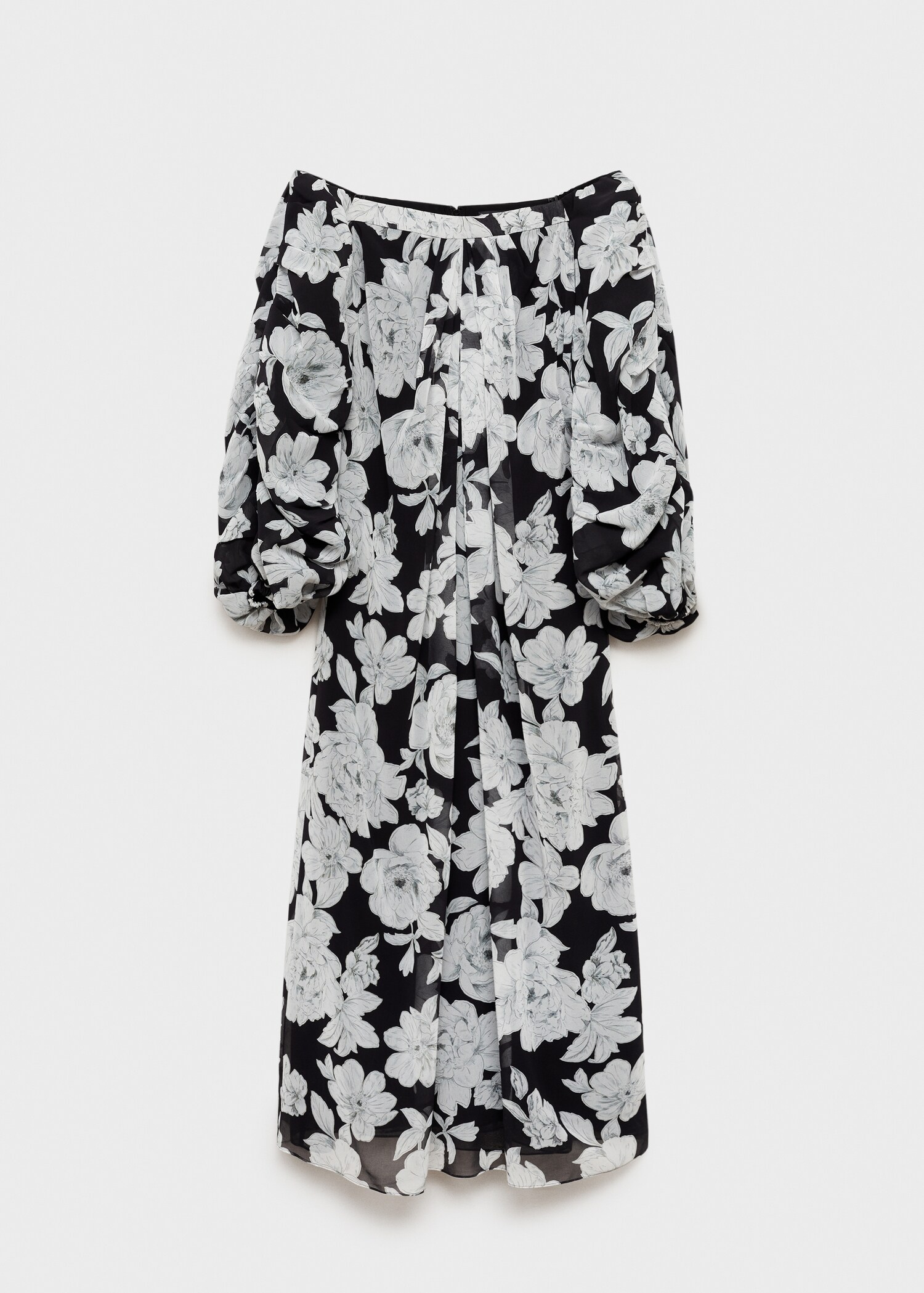 Strapless floral dress - Article without model