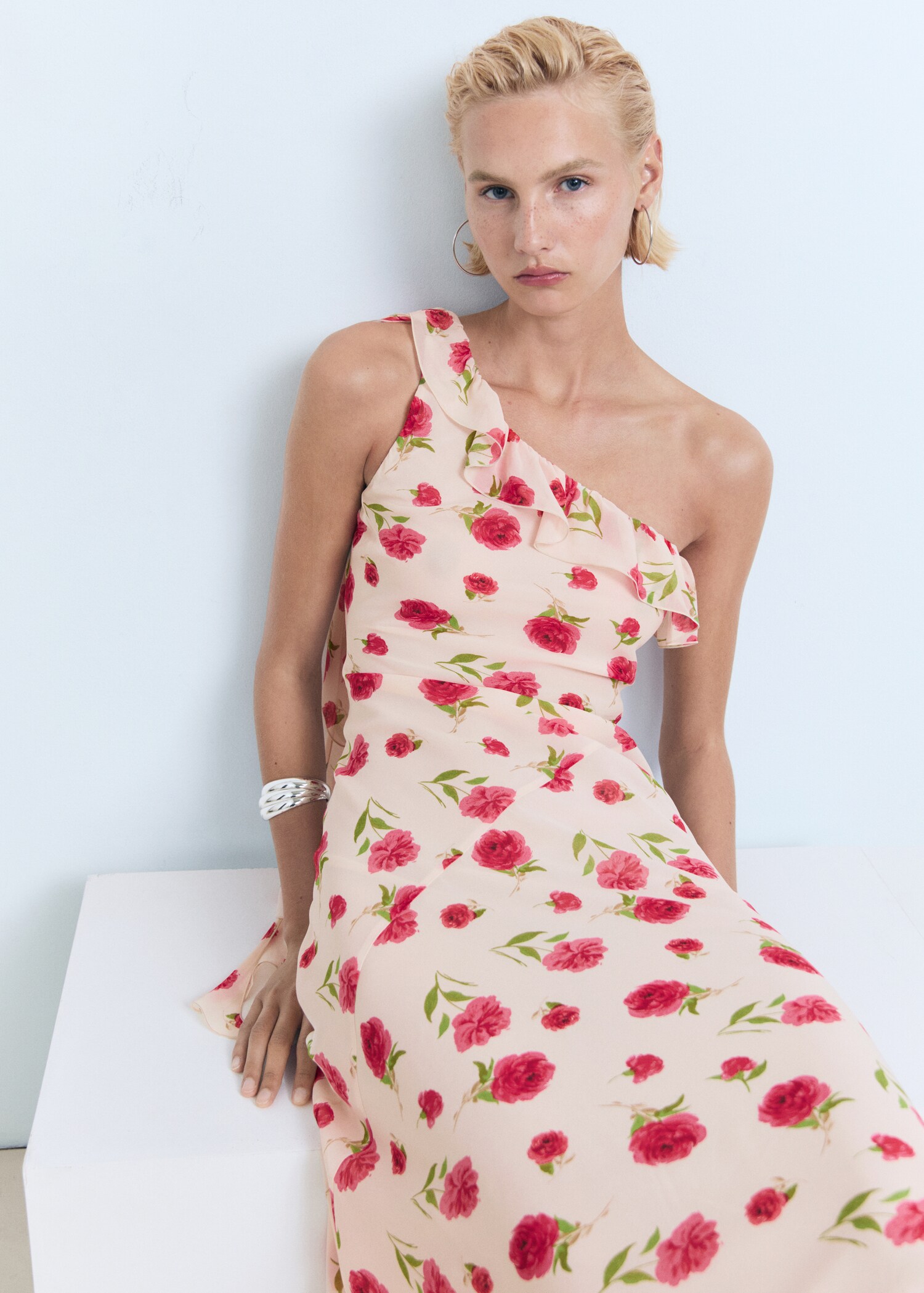 Floral ruffled dress - Details of the article 2