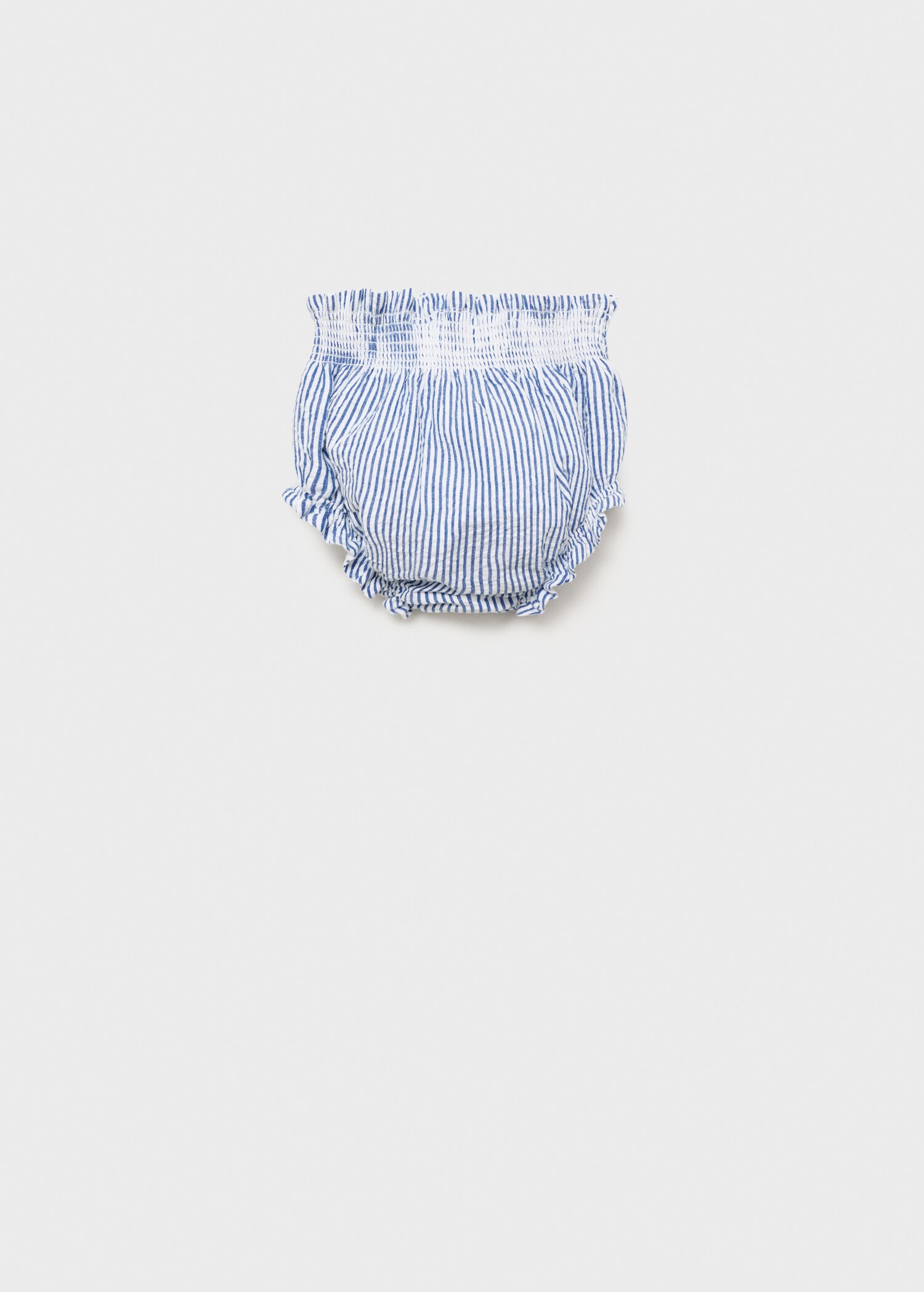 Striped cotton shorts - Reverse of the article