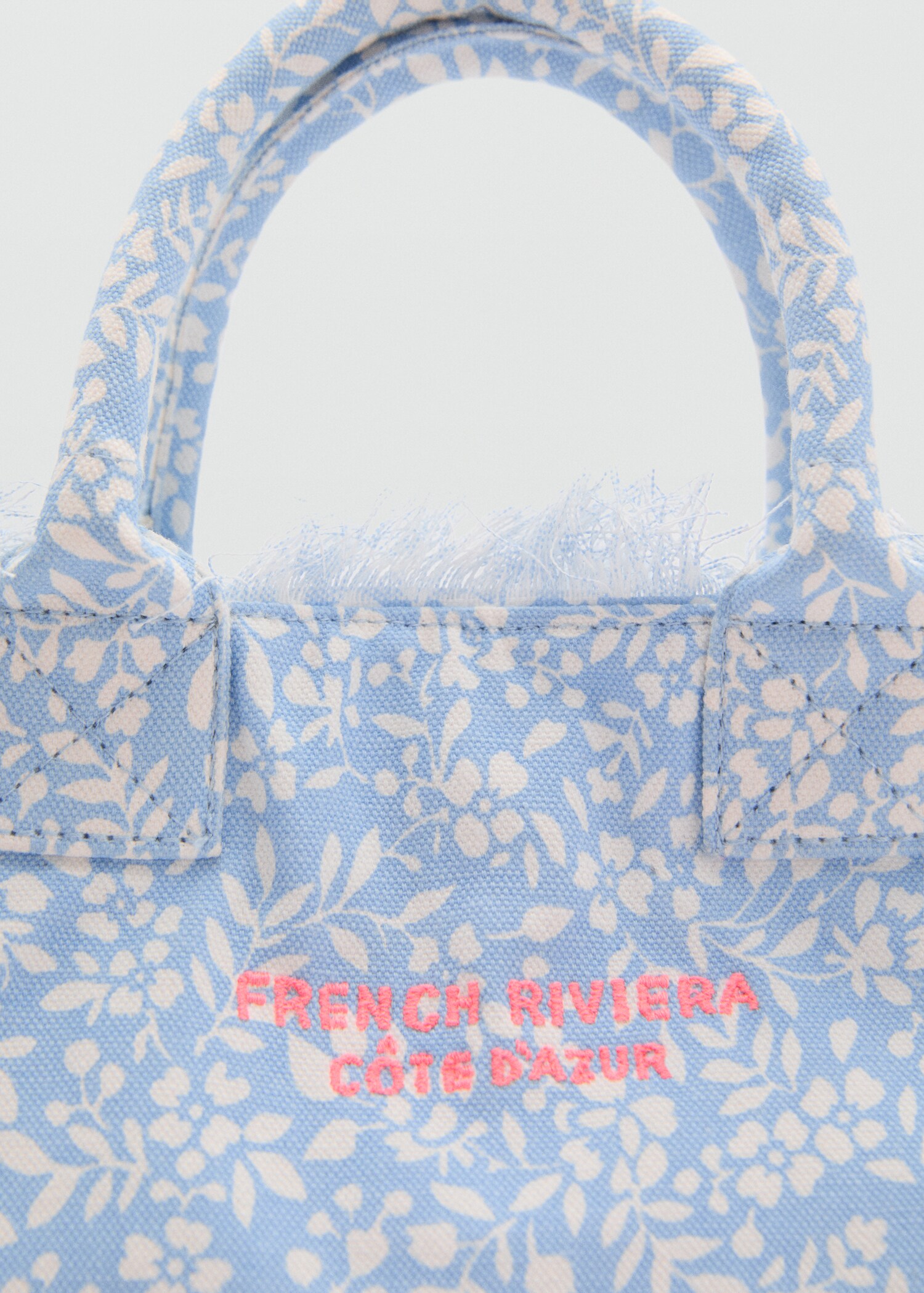 Mini-Tote-Bag mit Blumenprint - Detail des Artikels 2
