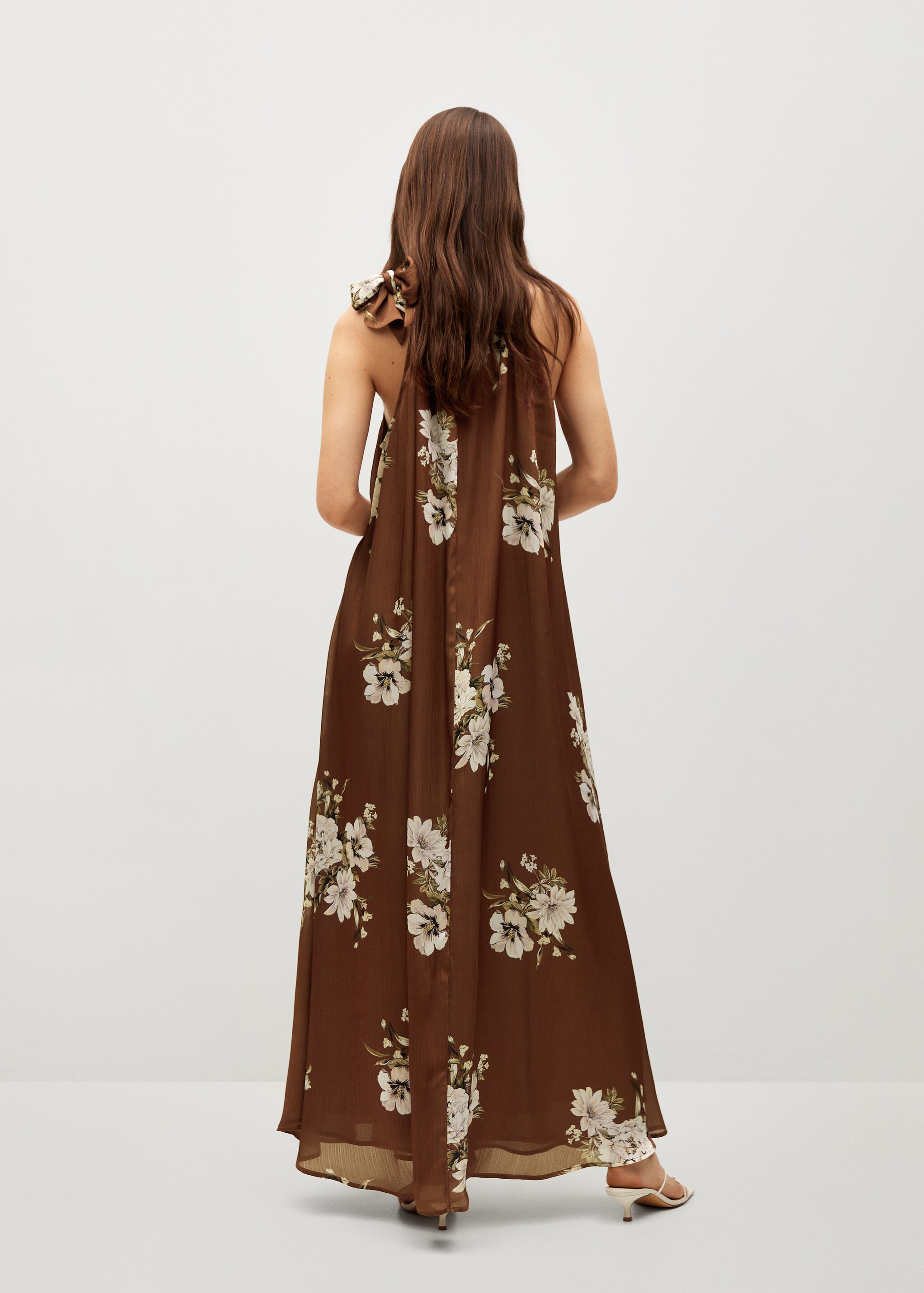 WOMAN/ Vestido largo floral - Reverso del artículo