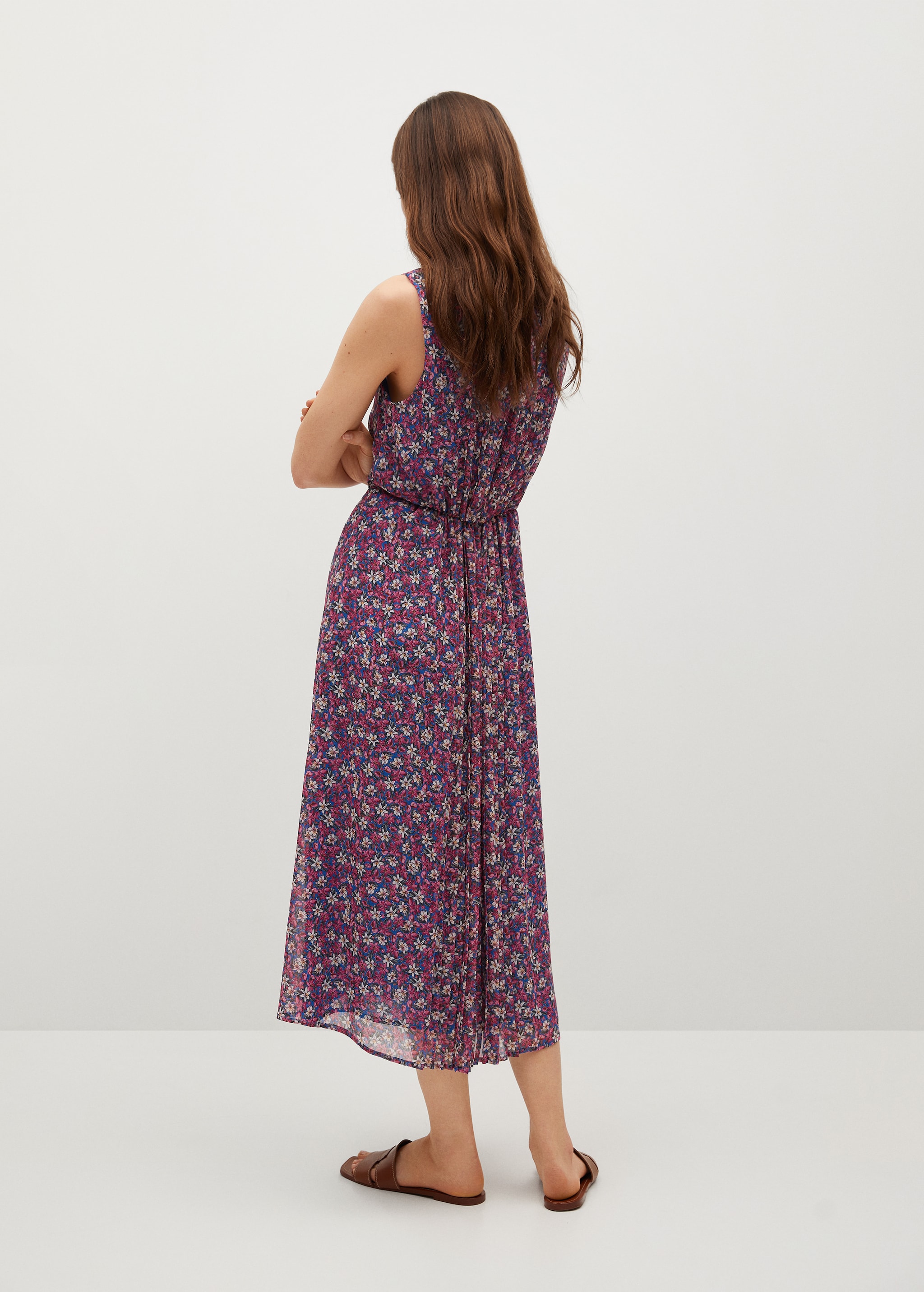 Vestido detalles plisados - Reverso del artículo