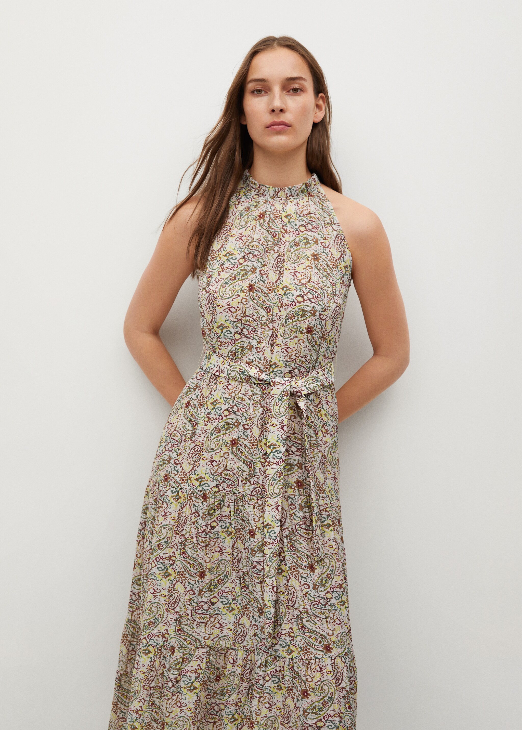 Vestido estampado paisley - Plano medio