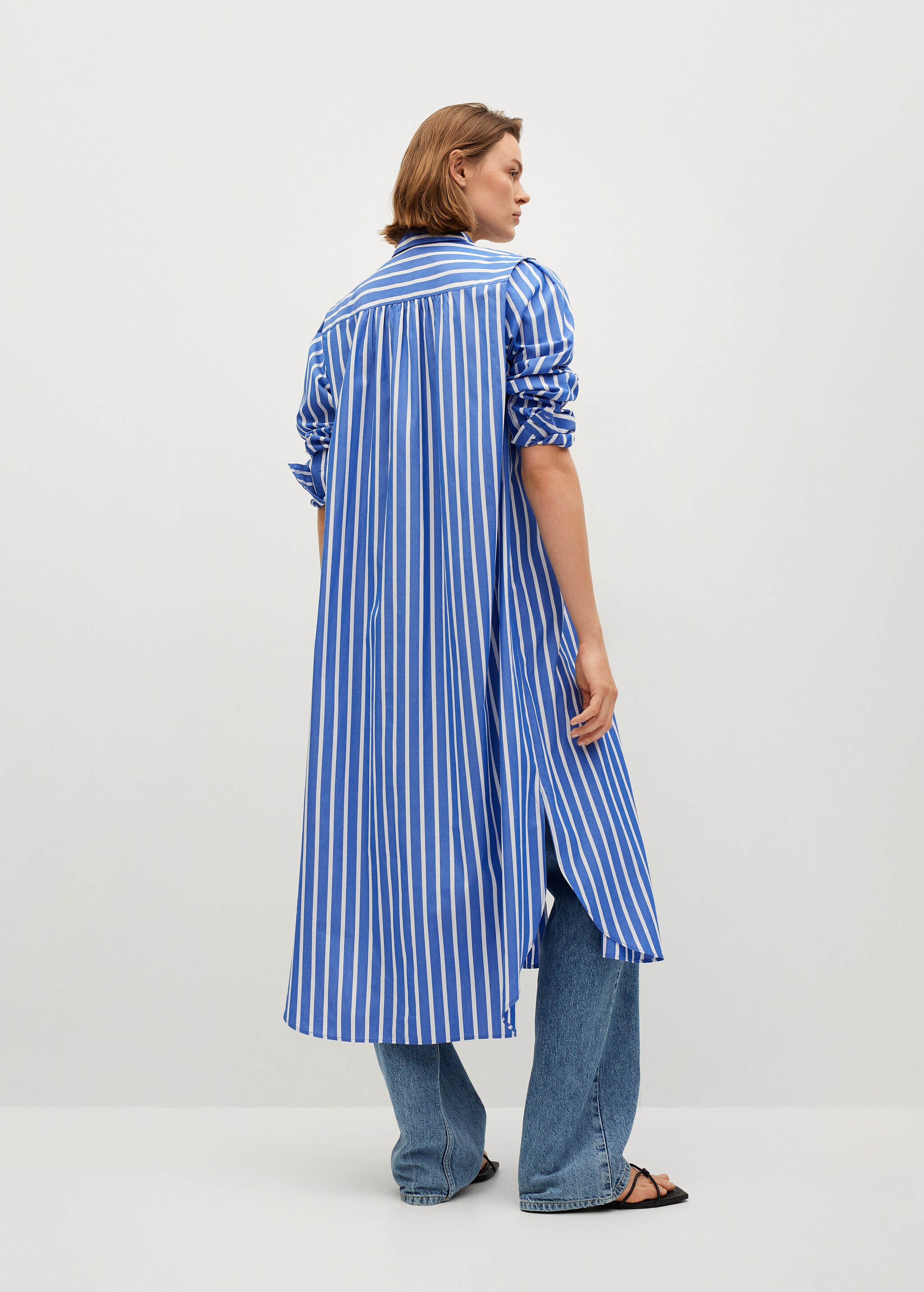 Vestido camisero algodón - Reverso del artículo