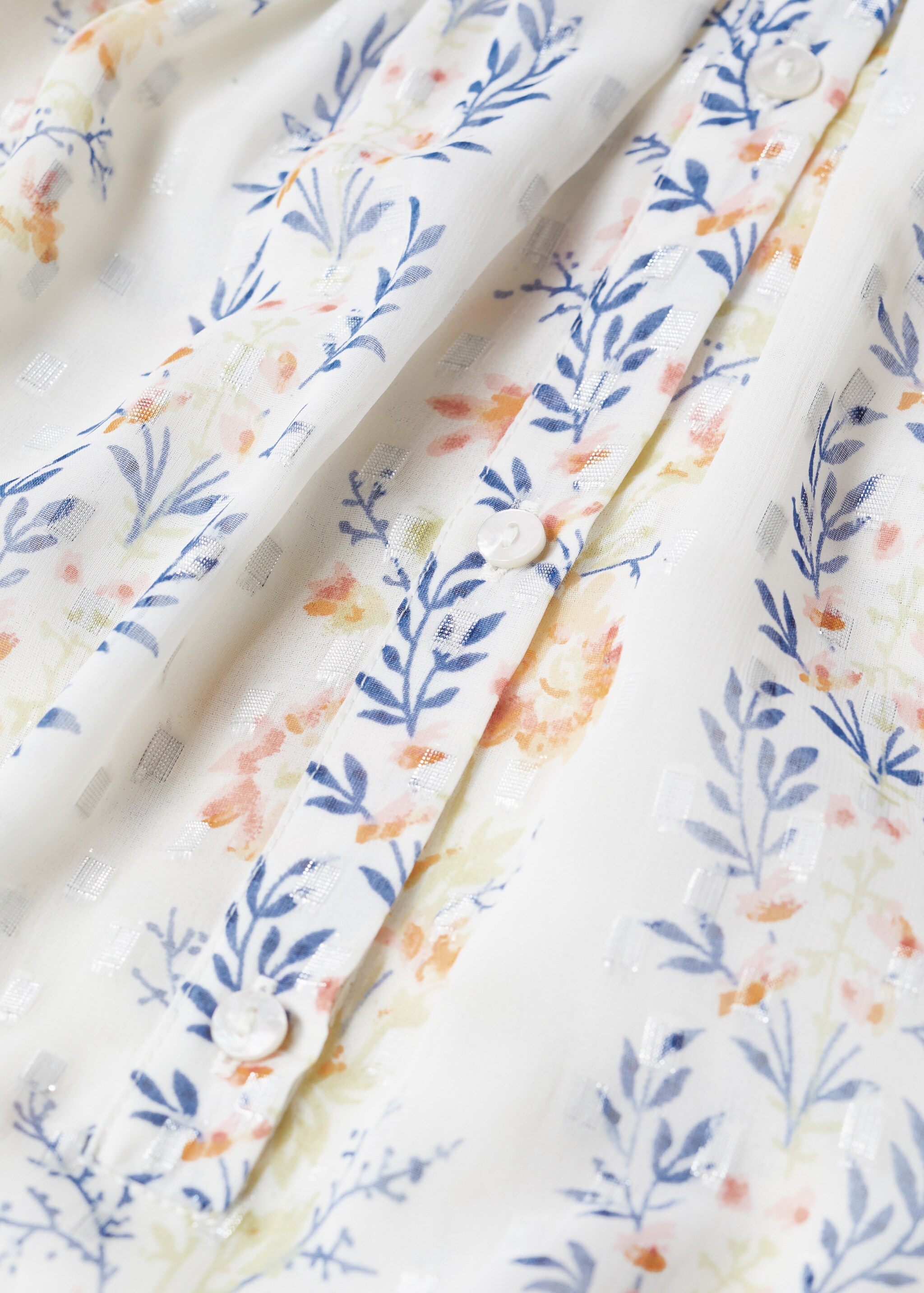 Vestido estampado lúrex - Detalle del artículo 8