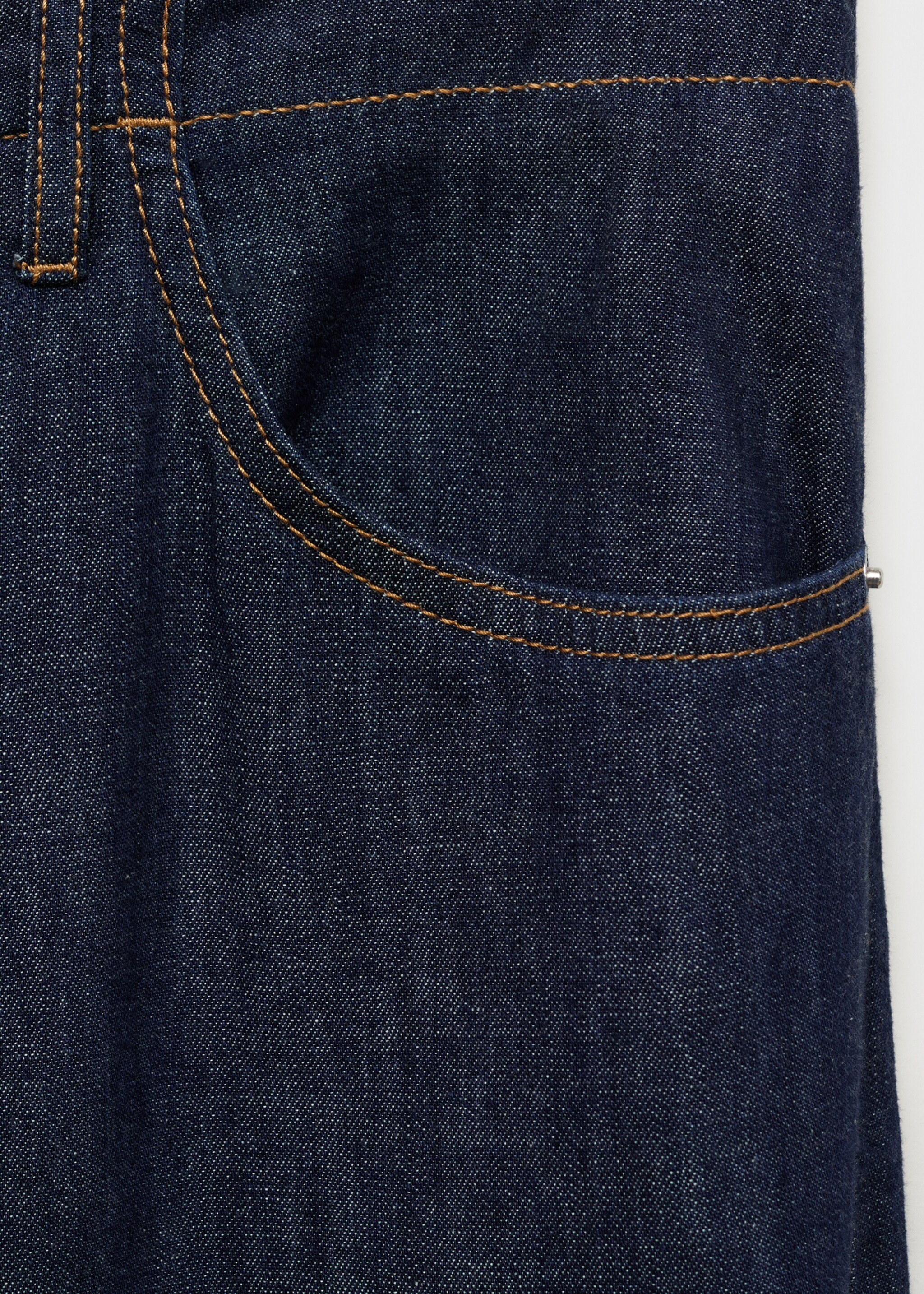 Wideleg mid-rise jeans - Details of the article 0, Open Blue. Ref: 87007182-00.
