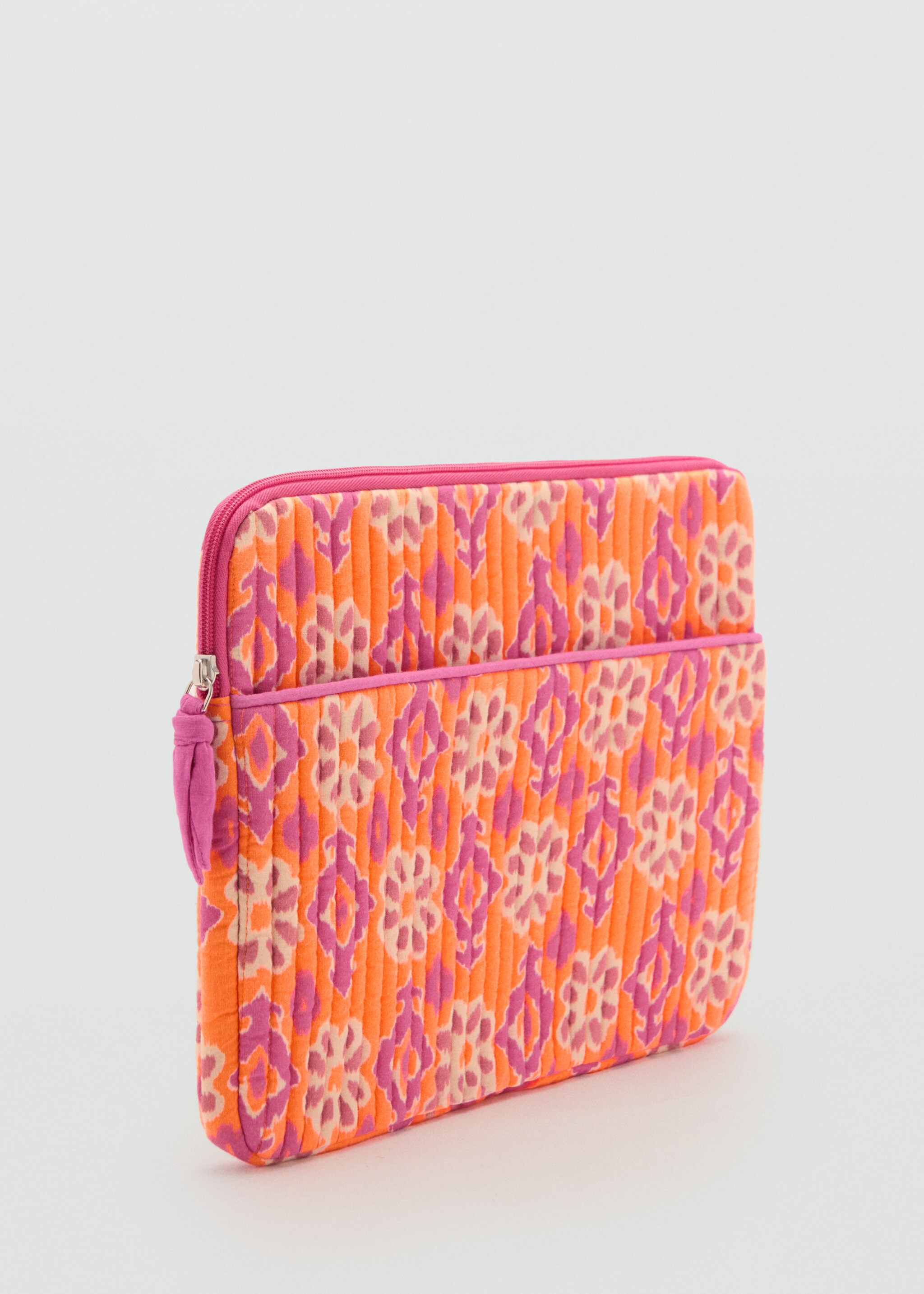 Funda portátil estampada - Plano medio, Naranja. Ref: 87007187-00.