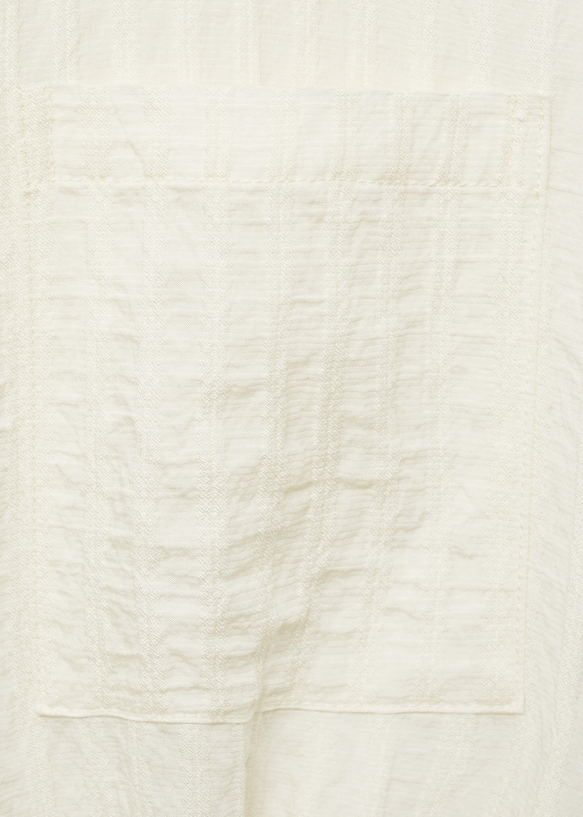 Bow shirt dress - Details of the article 0, Ecru. Ref: 87007188-00.