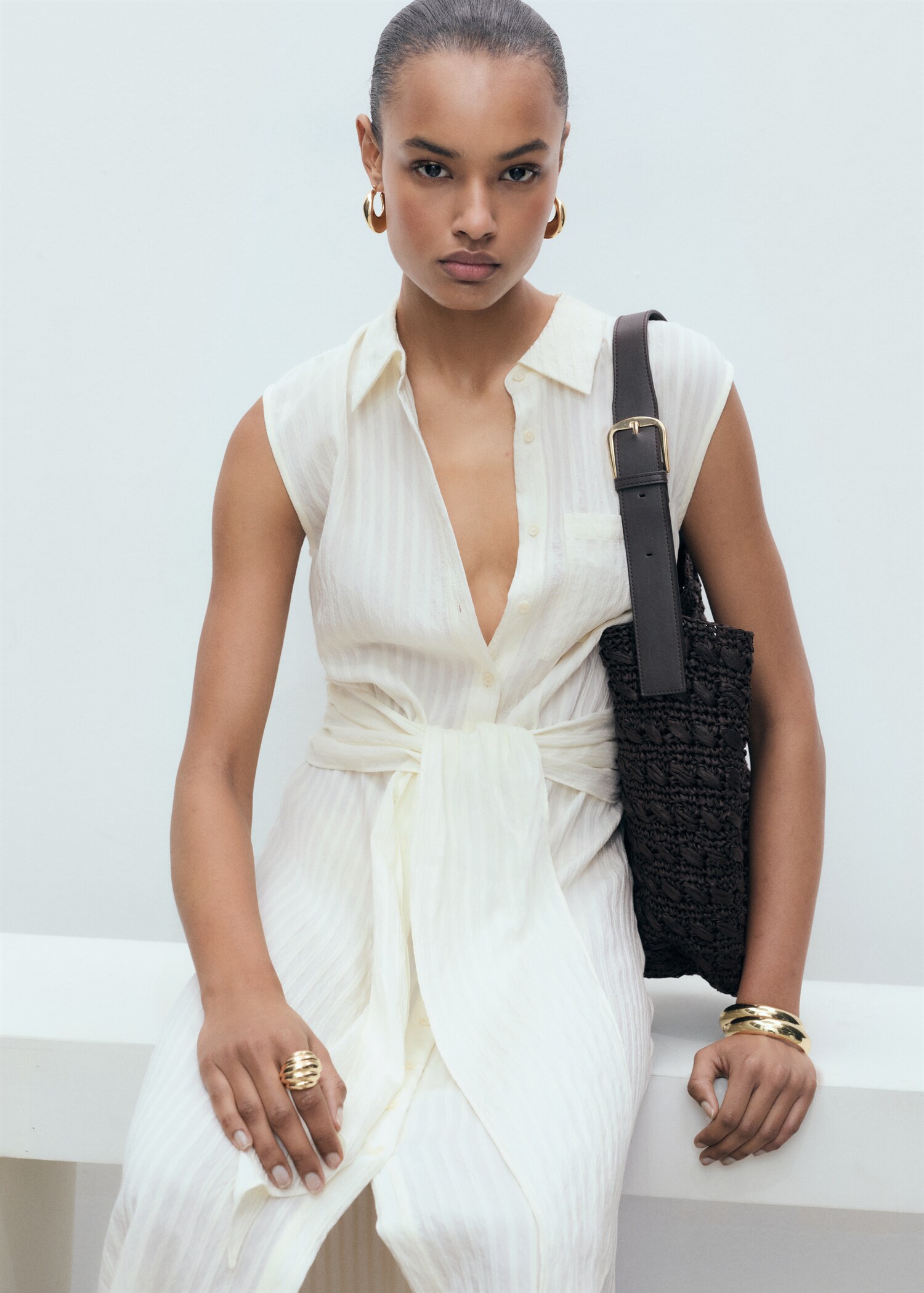 Bow shirt dress - Details of the article 6