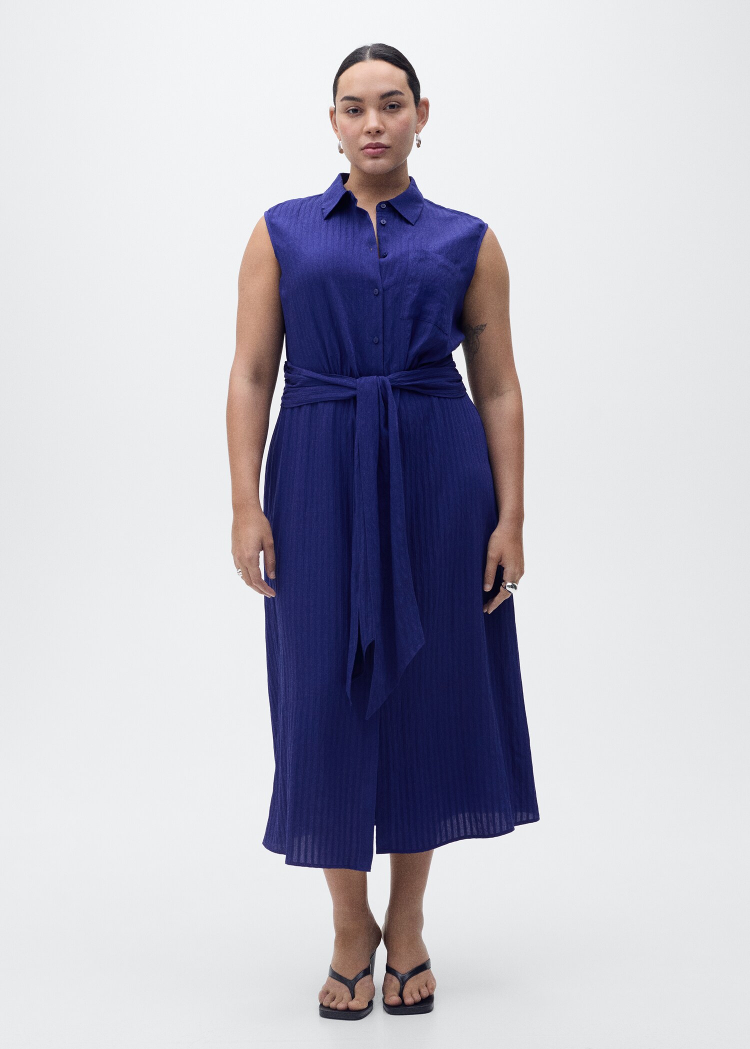 Bow shirt dress - Details of the article 3