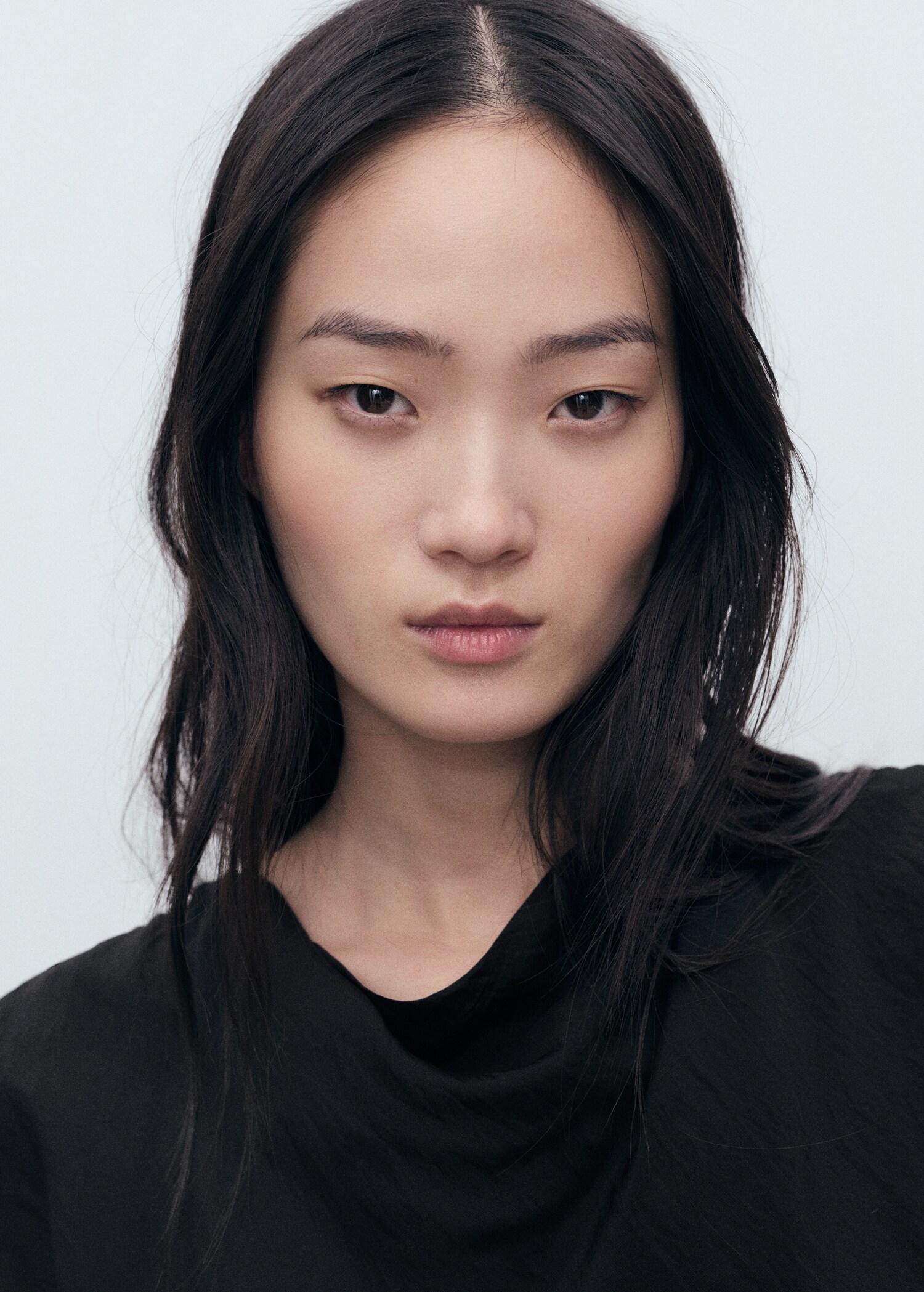 Draped straight dress - Details of the article 1