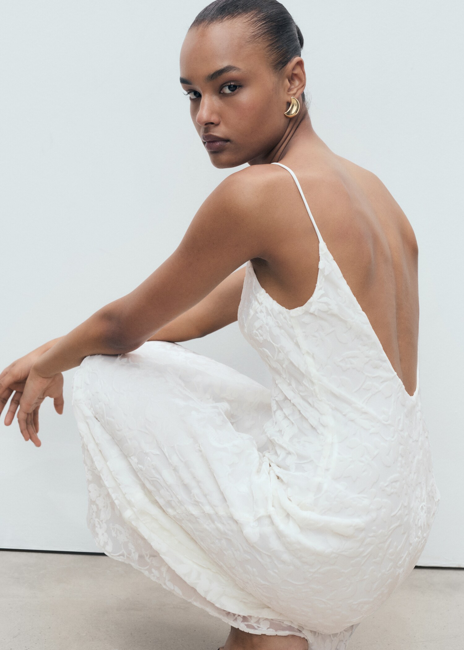 Φλοράλ devoré φόρεμα - Λεπτομέρεια του προϊόντος 2