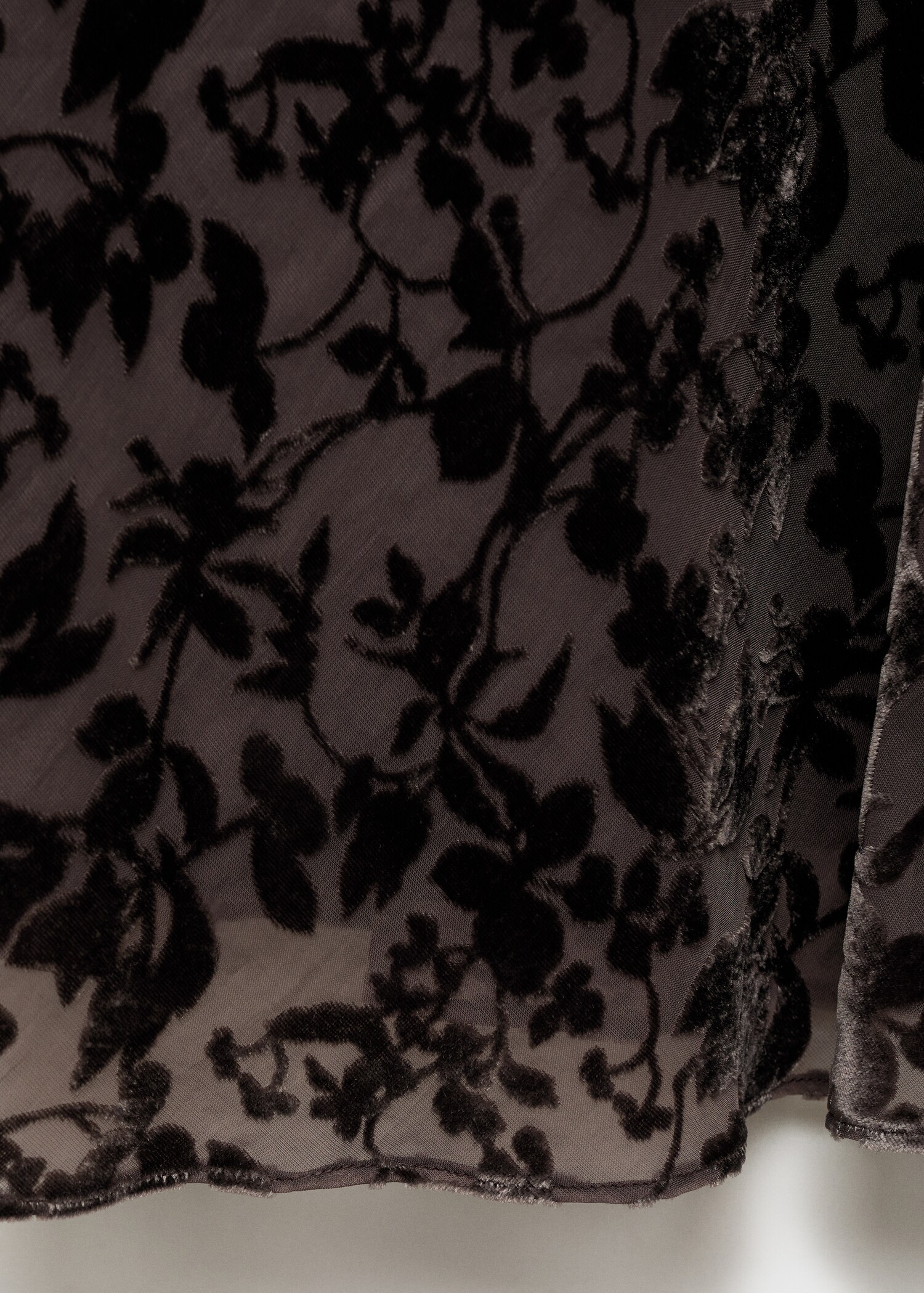 Šaty devoré s květy - Detail zboží 0