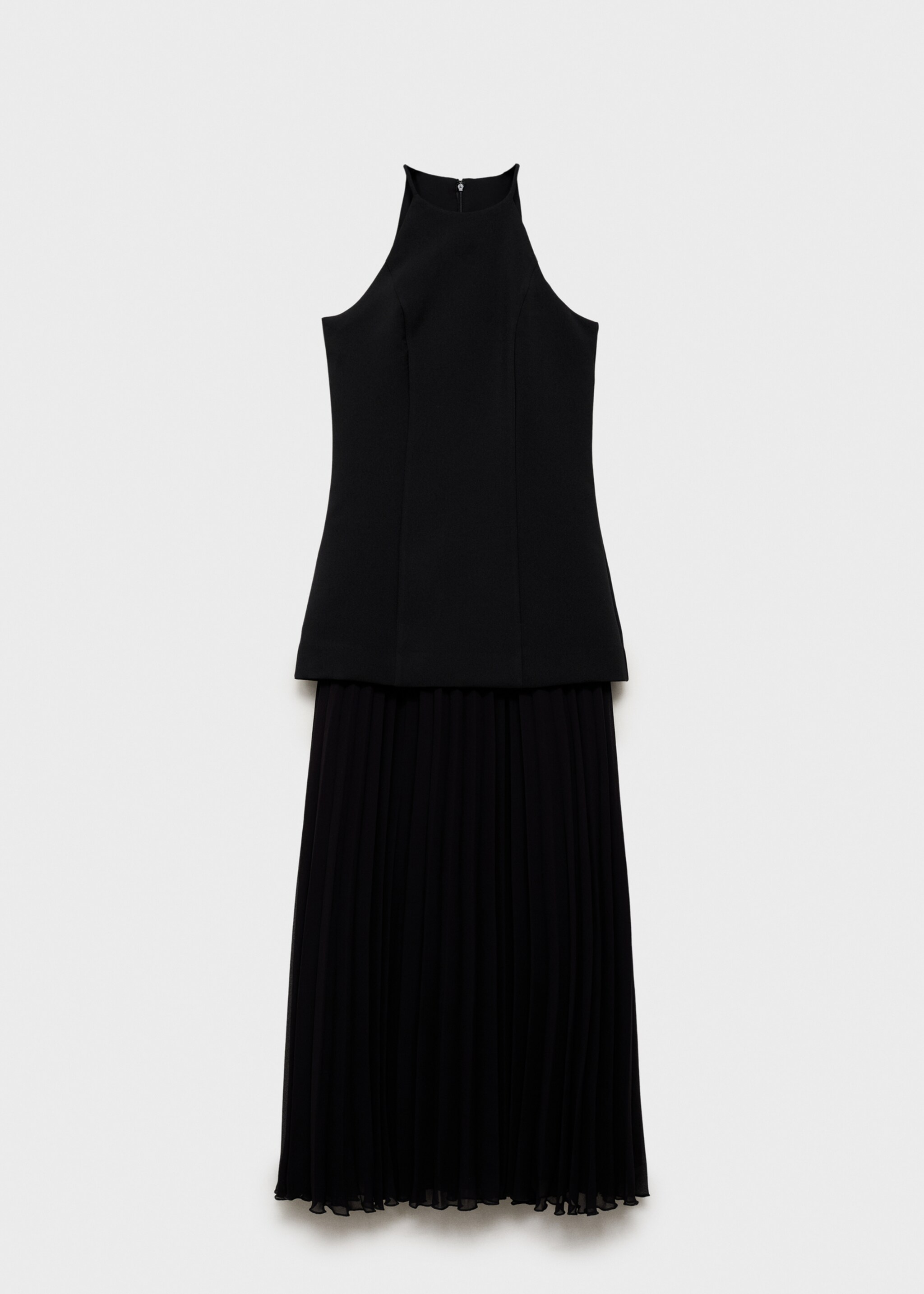 A-line dress - Article without model, Black. Ref: 87007193-00.