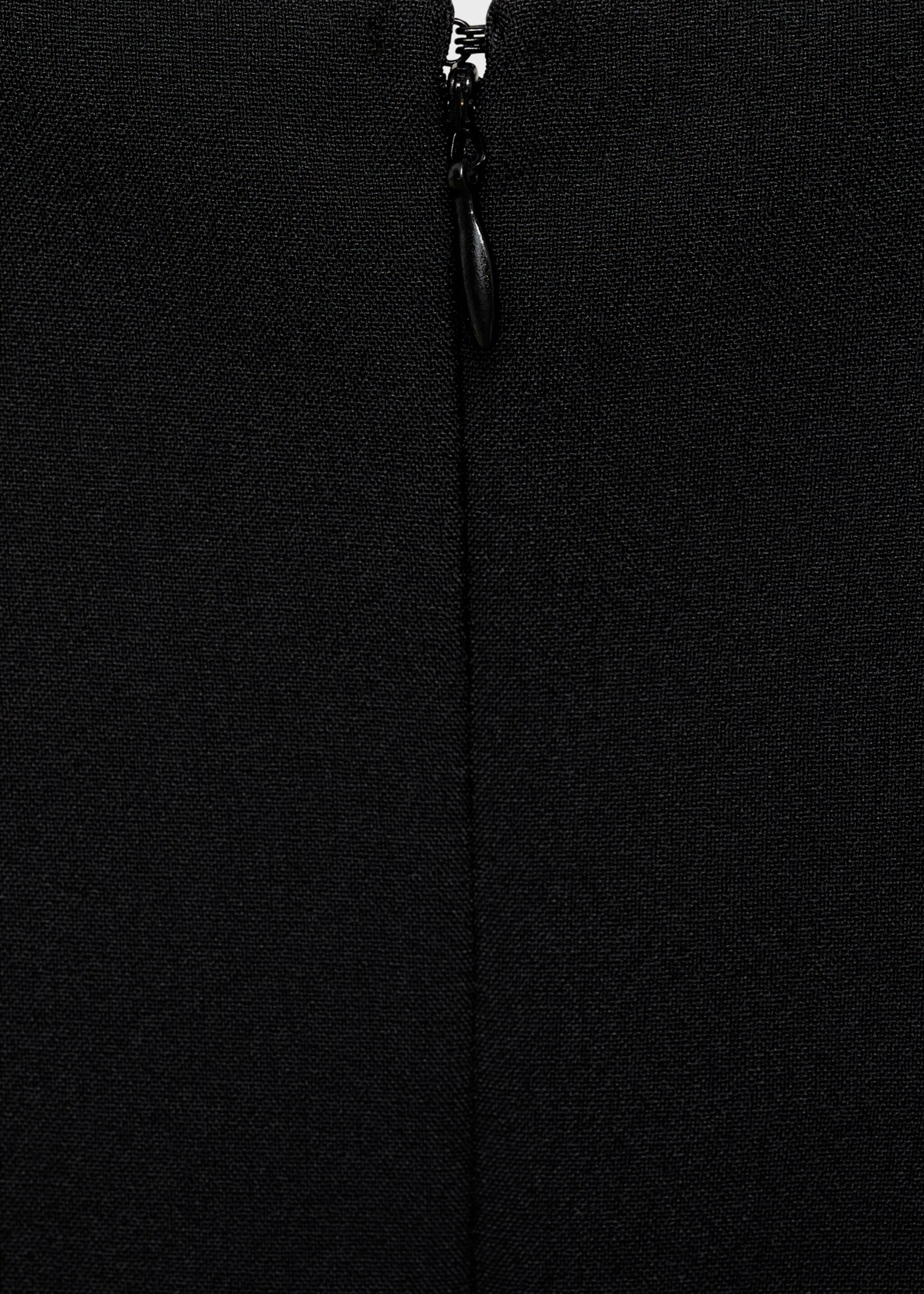 A-line dress - Details of the article 0, Black. Ref: 87007193-00.